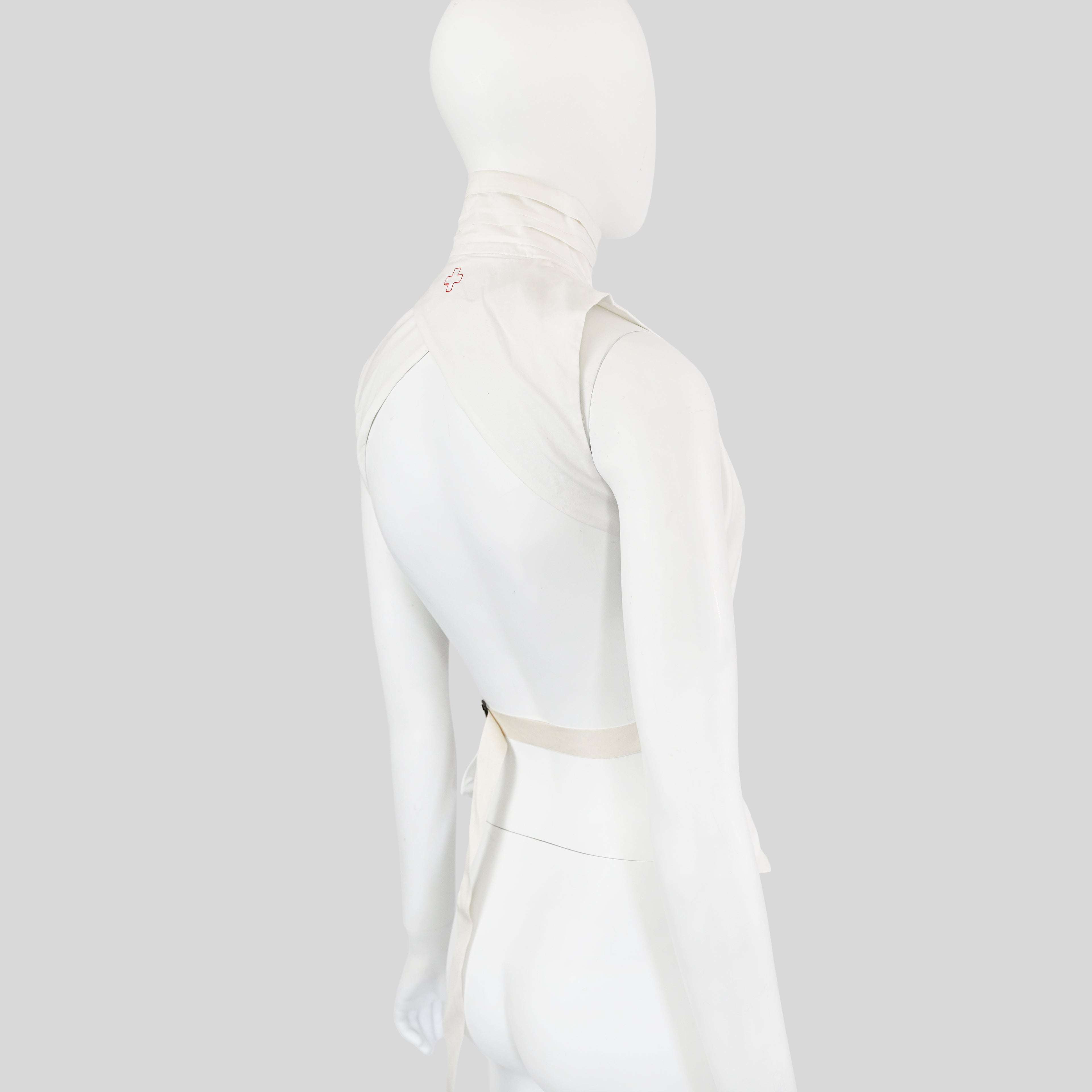 A.F. Vandevorst SS 2013 Backless Top with Pleats