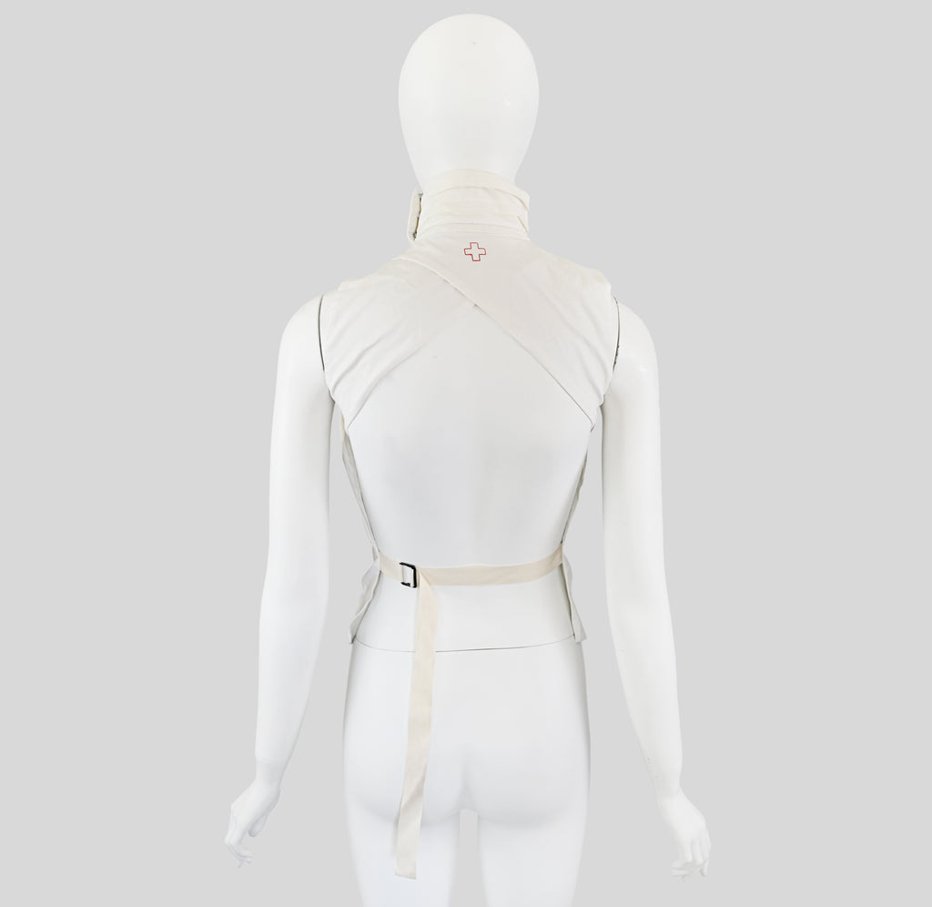 A.F. Vandevorst SS 2013 Backless Top with Pleats