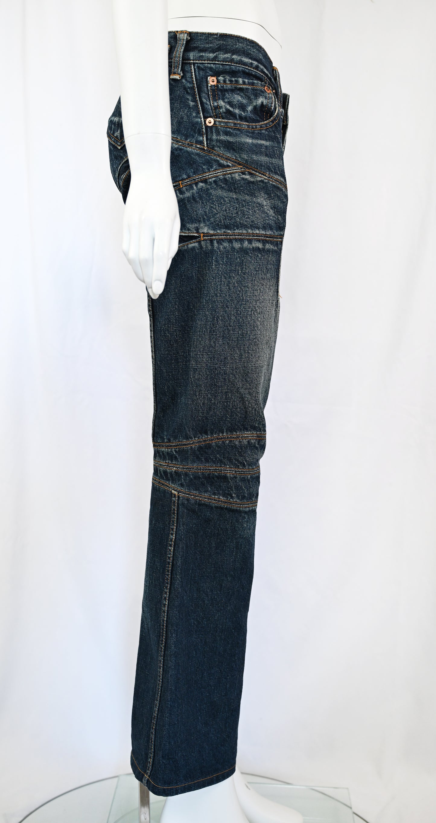 Junya Watanabe 2002 Low Rise Articulated Jeans