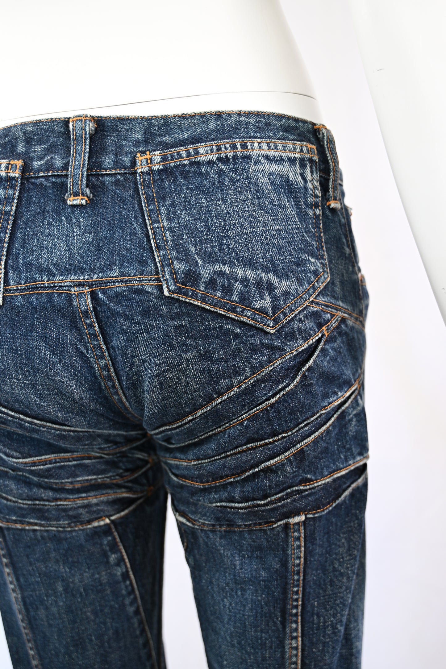 Junya Watanabe 2002 Low Rise Articulated Jeans