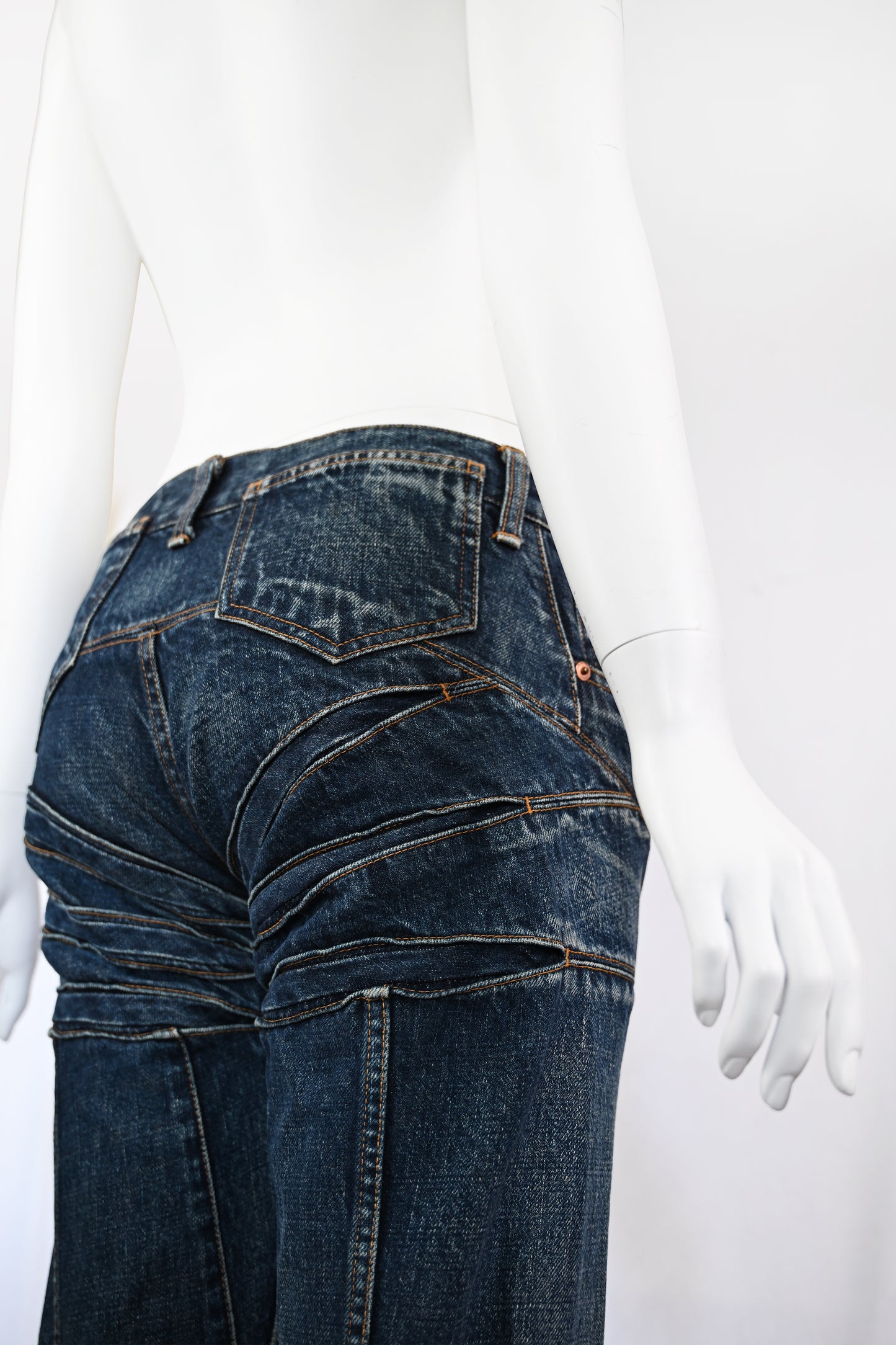Junya Watanabe 2002 Low Rise Articulated Jeans