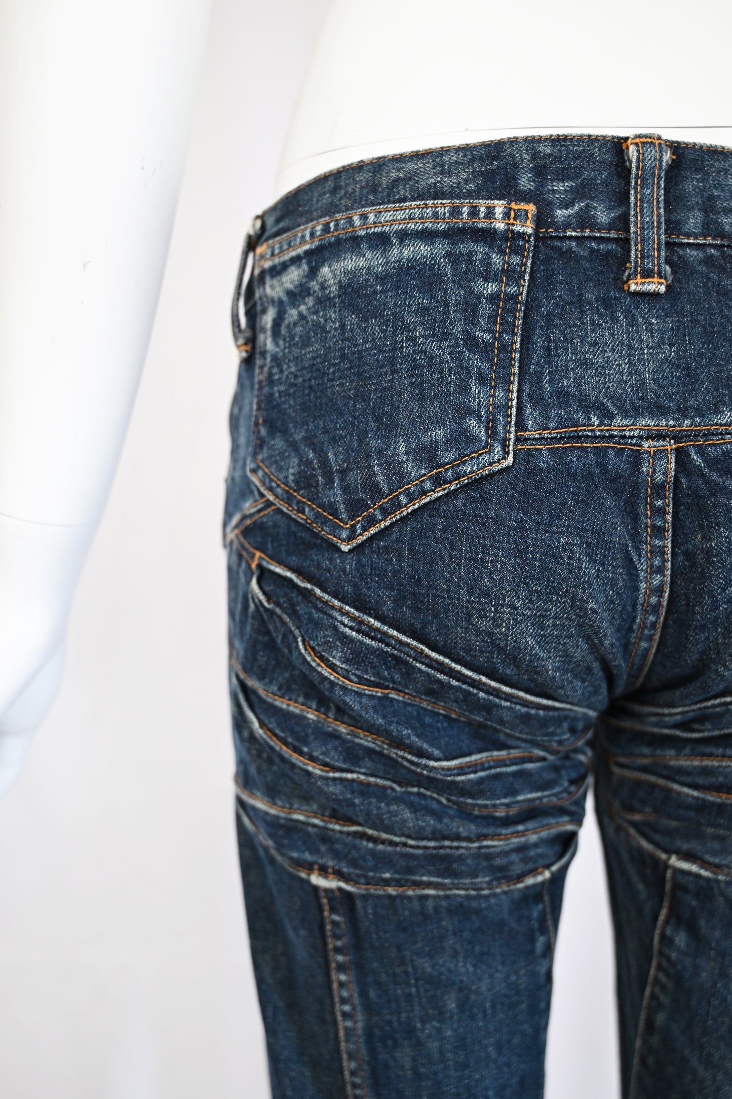 Junya Watanabe 2002 Low Rise Articulated Jeans