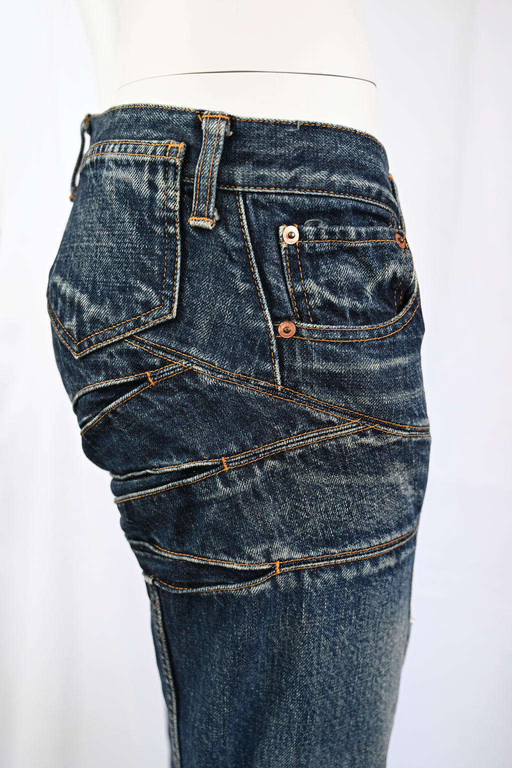Junya Watanabe 2002 Low Rise Articulated Jeans