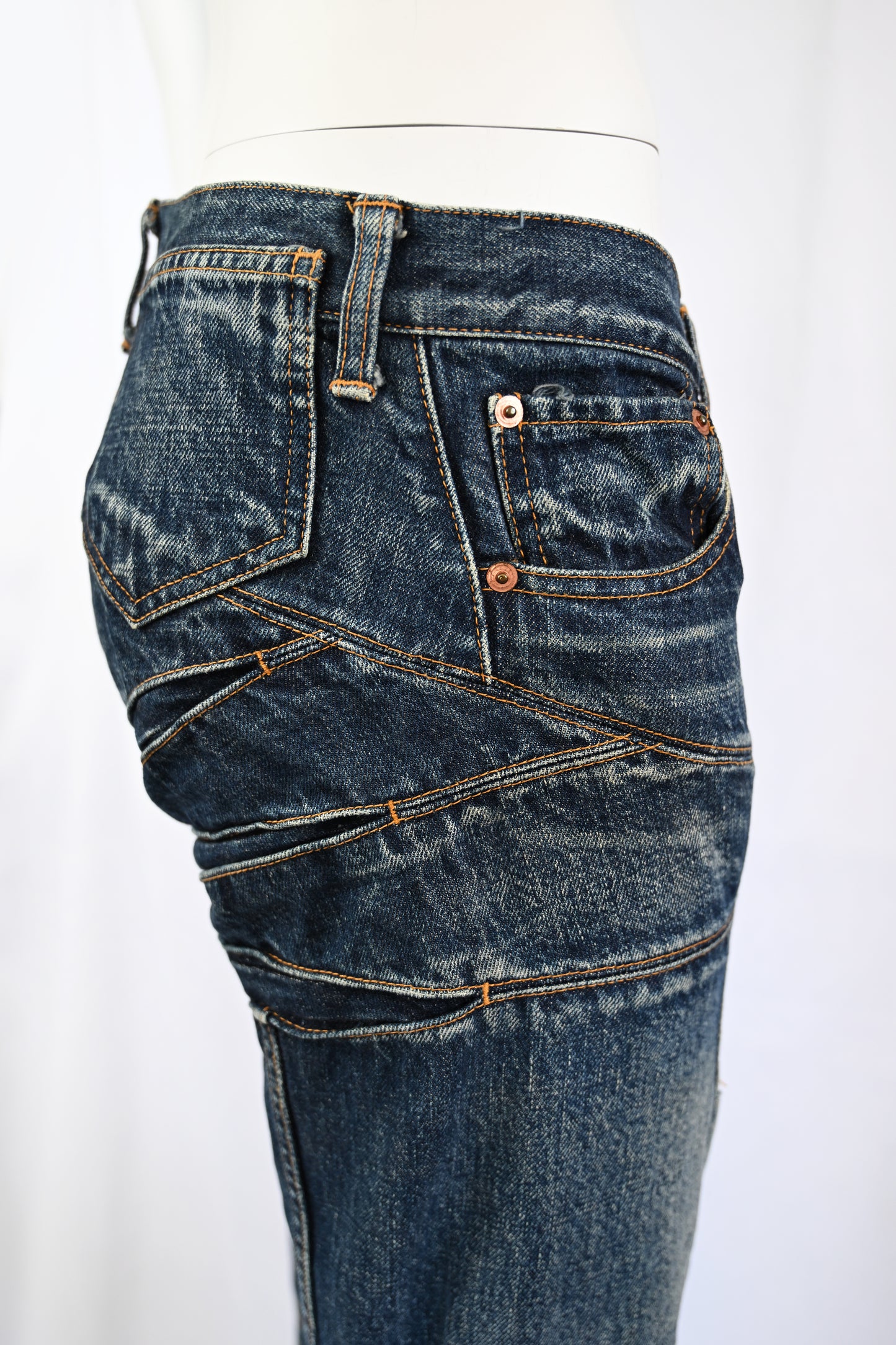 Junya Watanabe 2002 Low Rise Articulated Jeans