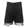 Comme Des Garçons Wool Shorts with Organza Trim