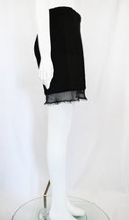 Comme Des Garçons Wool Shorts with Organza Trim