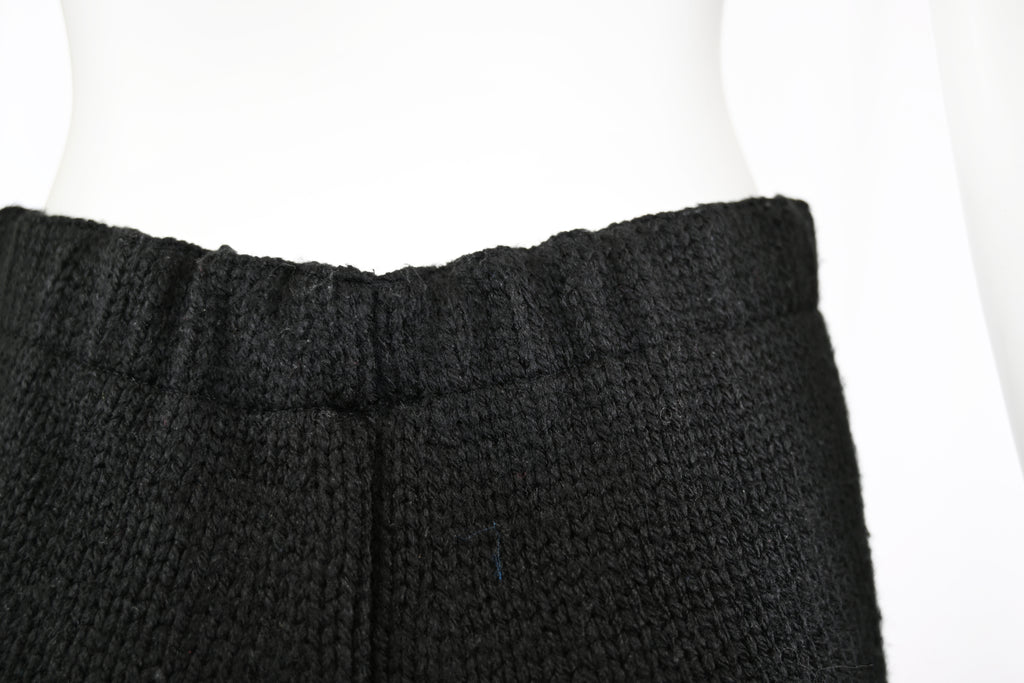 Comme Des Garçons Wool Shorts with Organza Trim