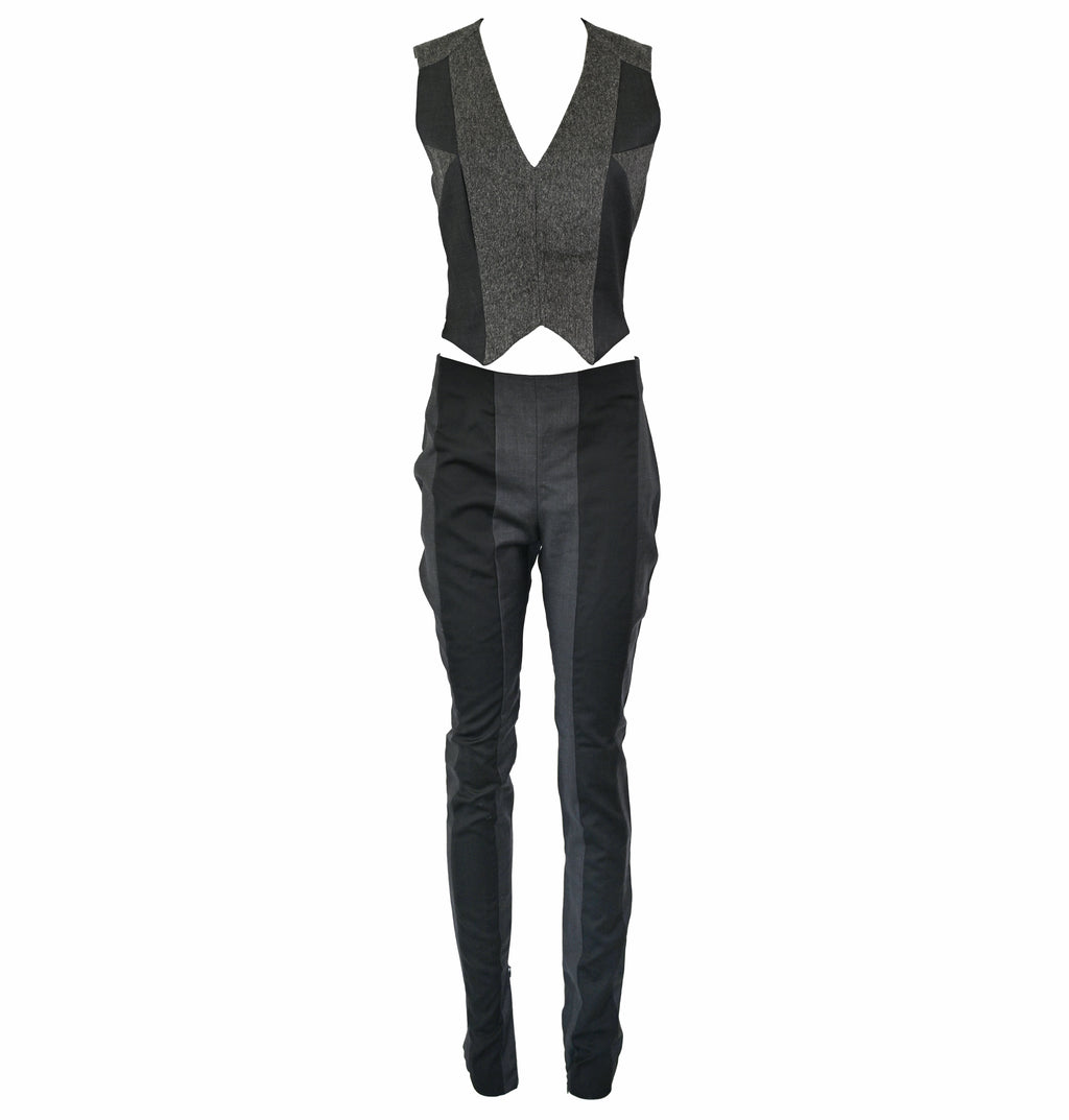 A.F. Vandevorst Wool Vest and Trousers Set