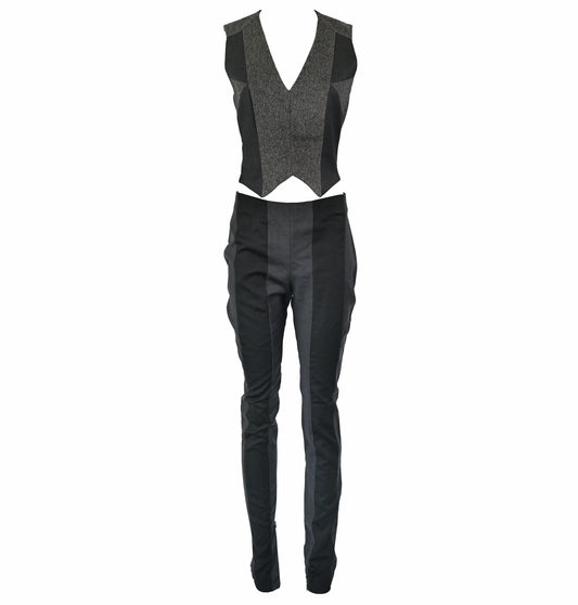 A.F. Vandevorst Wool Vest and Trousers Set