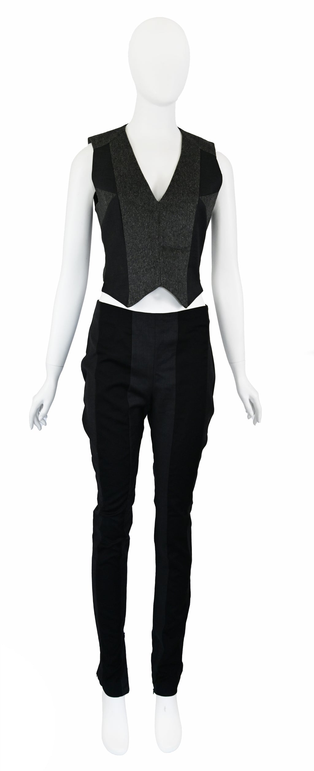 A.F. Vandevorst Wool Vest and Trousers Set