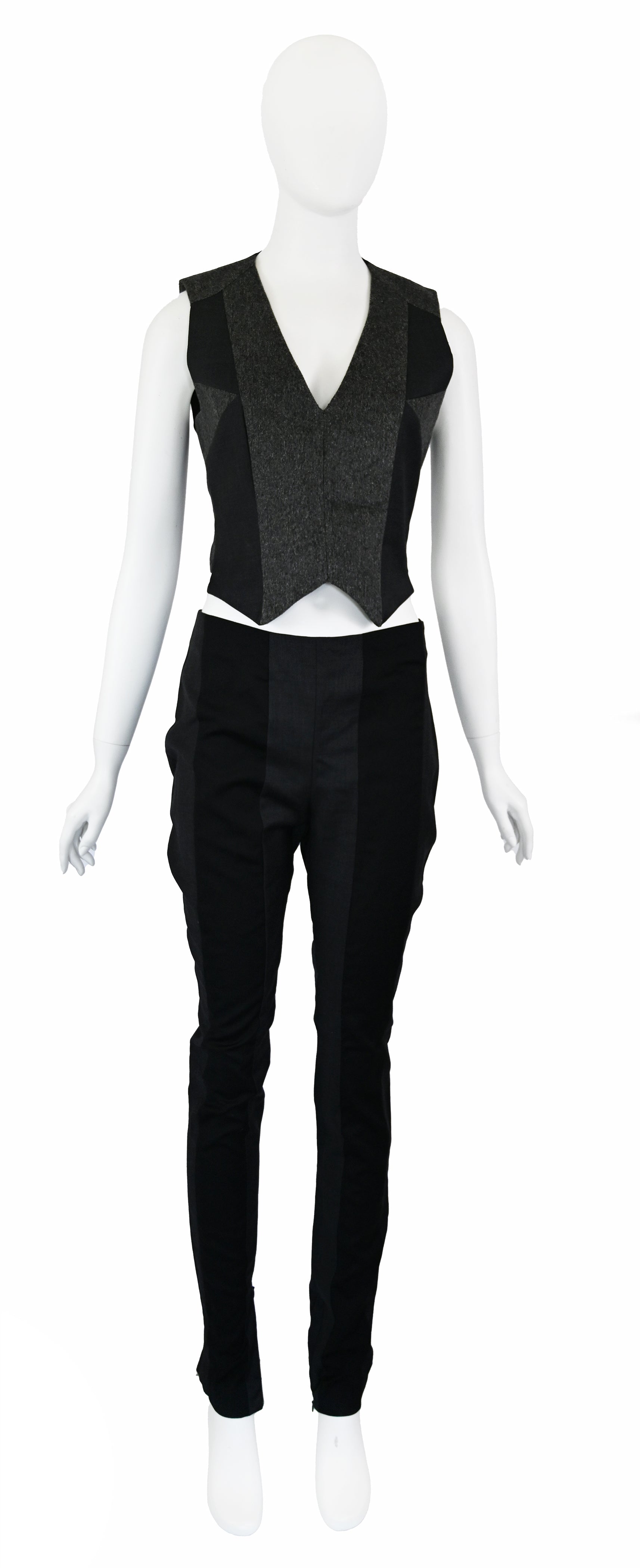 A.F. Vandevorst Wool Vest and Trousers Set