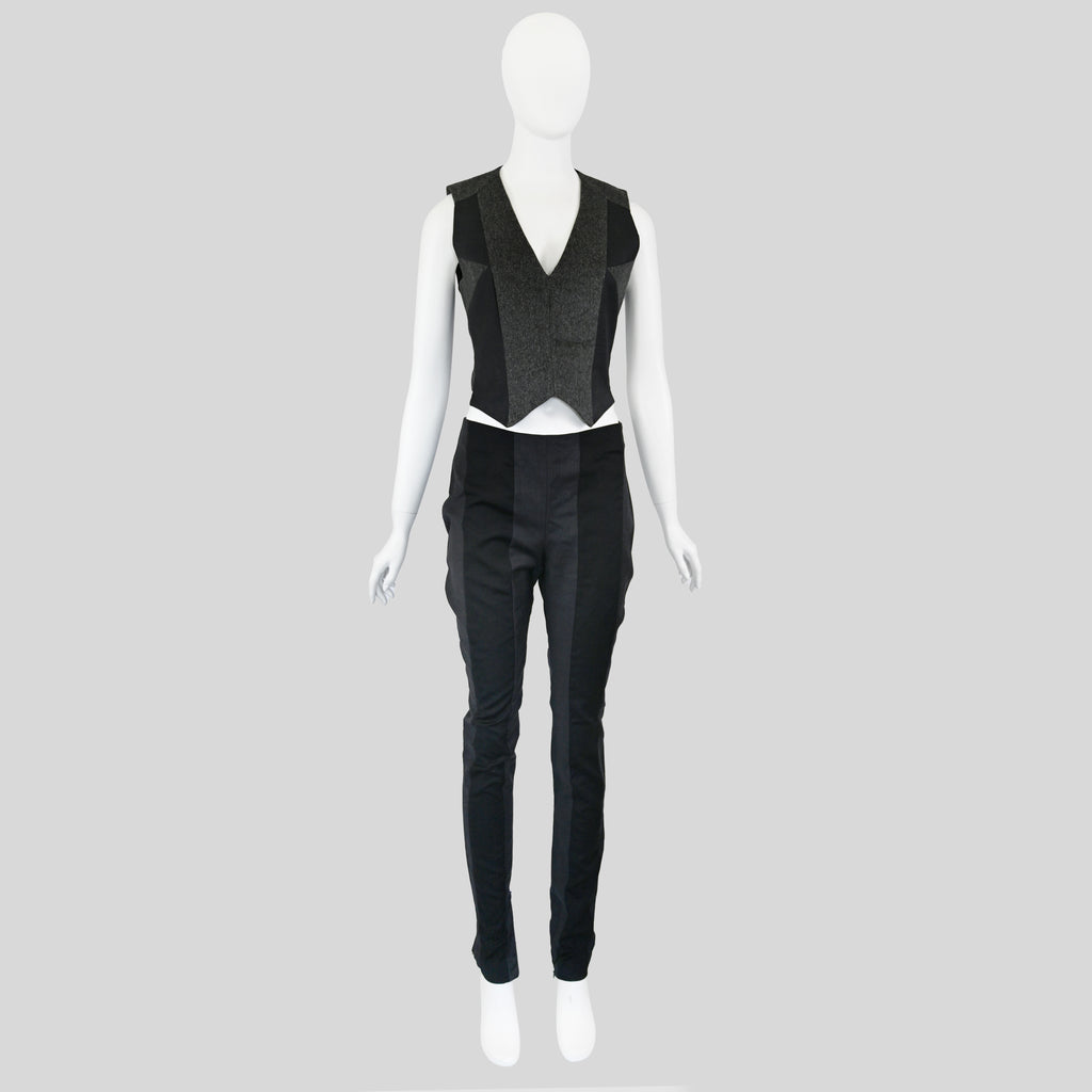 A.F. Vandevorst Wool Vest and Trousers Set