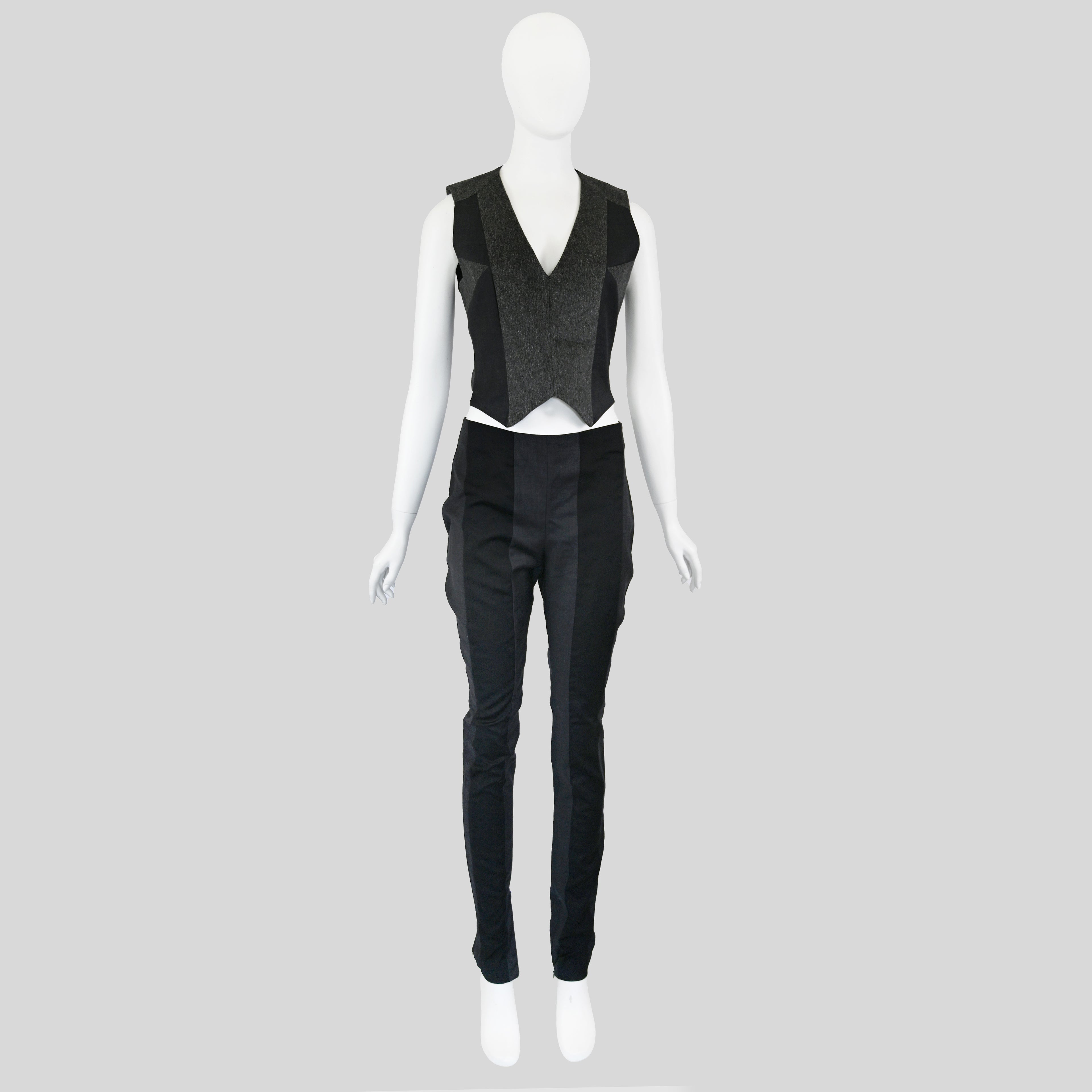 A.F. Vandevorst Wool Vest and Trousers Set