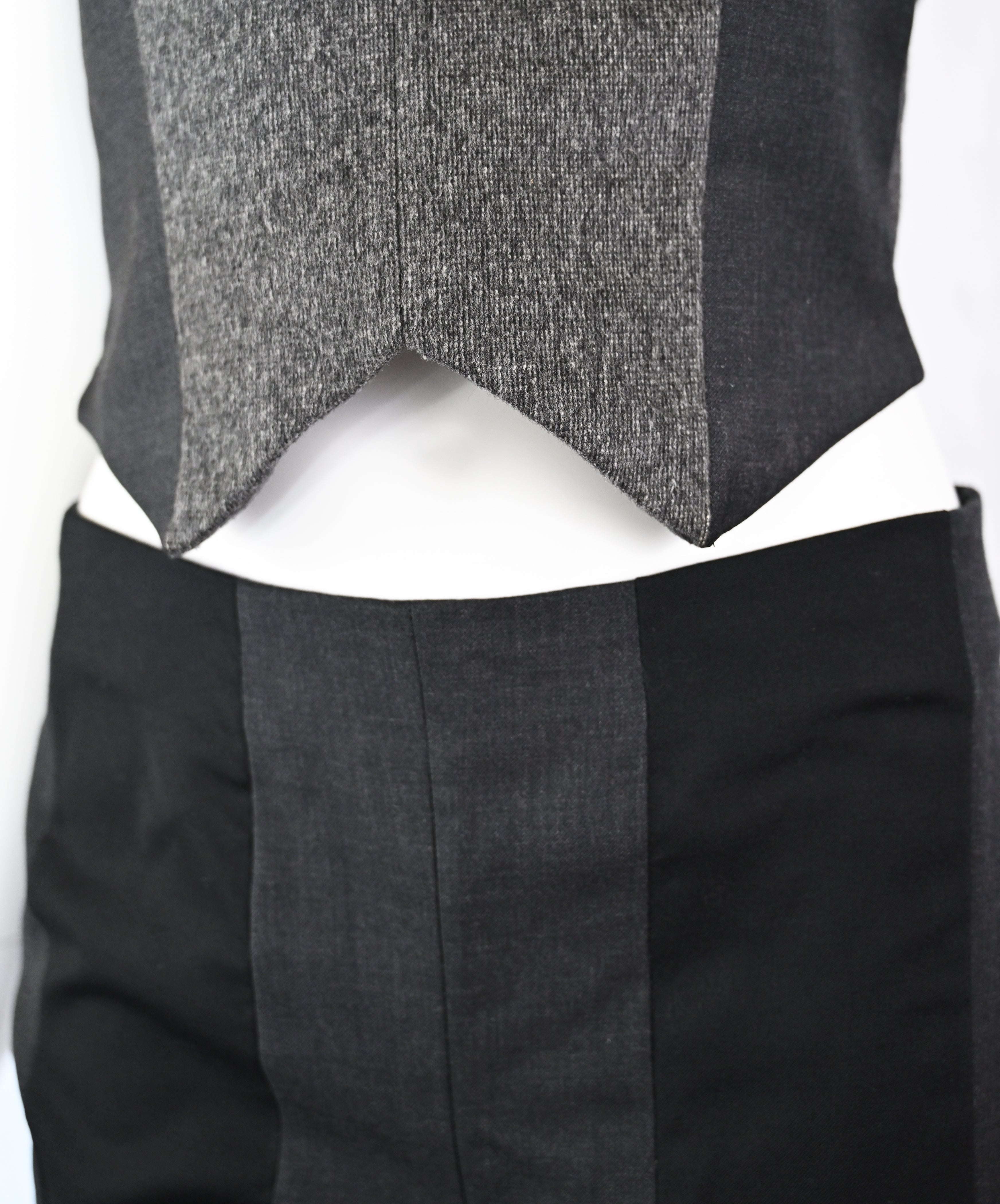 A.F. Vandevorst Wool Vest and Trousers Set
