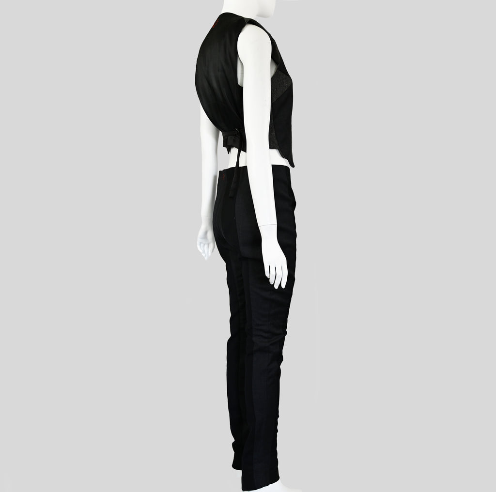 A.F. Vandevorst Wool Vest and Trousers Set