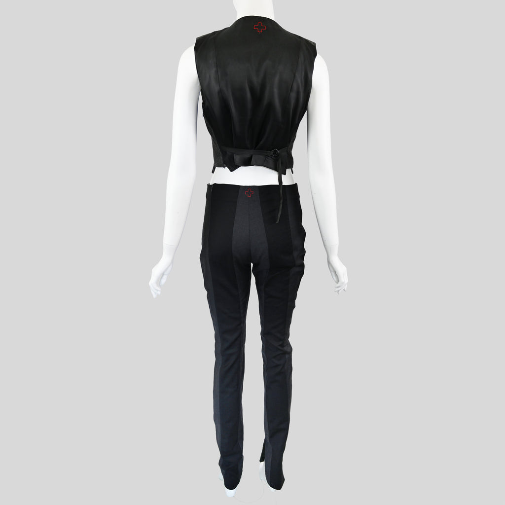 A.F. Vandevorst Wool Vest and Trousers Set