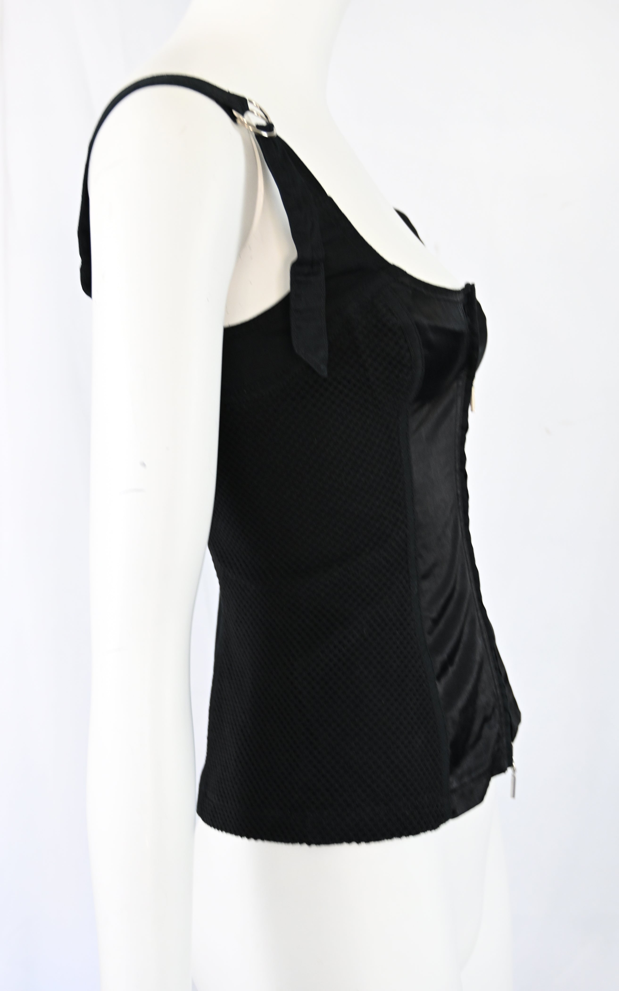 Plein Sud Jeans Satin Bustier Top