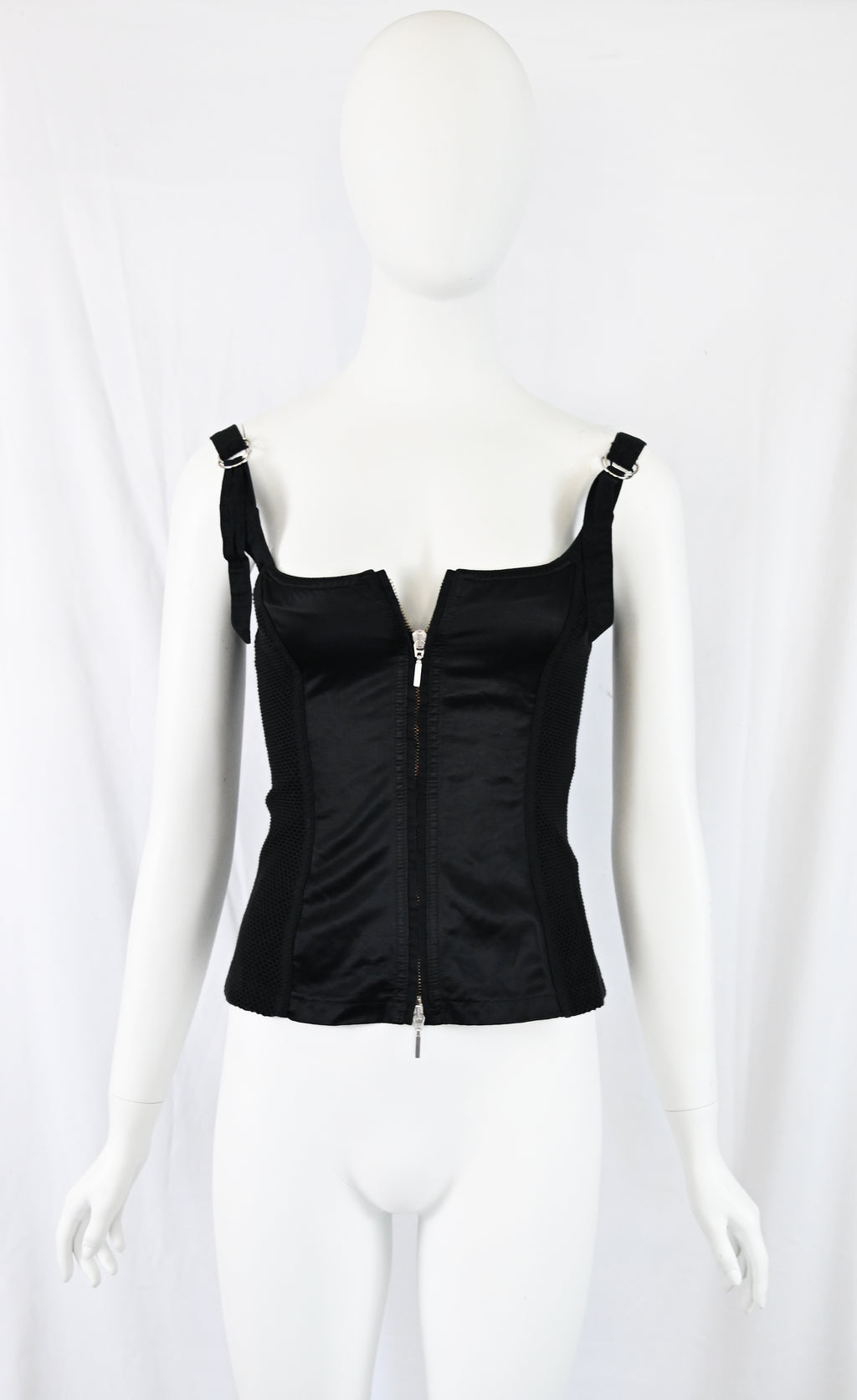 Plein Sud Jeans Satin Bustier Top