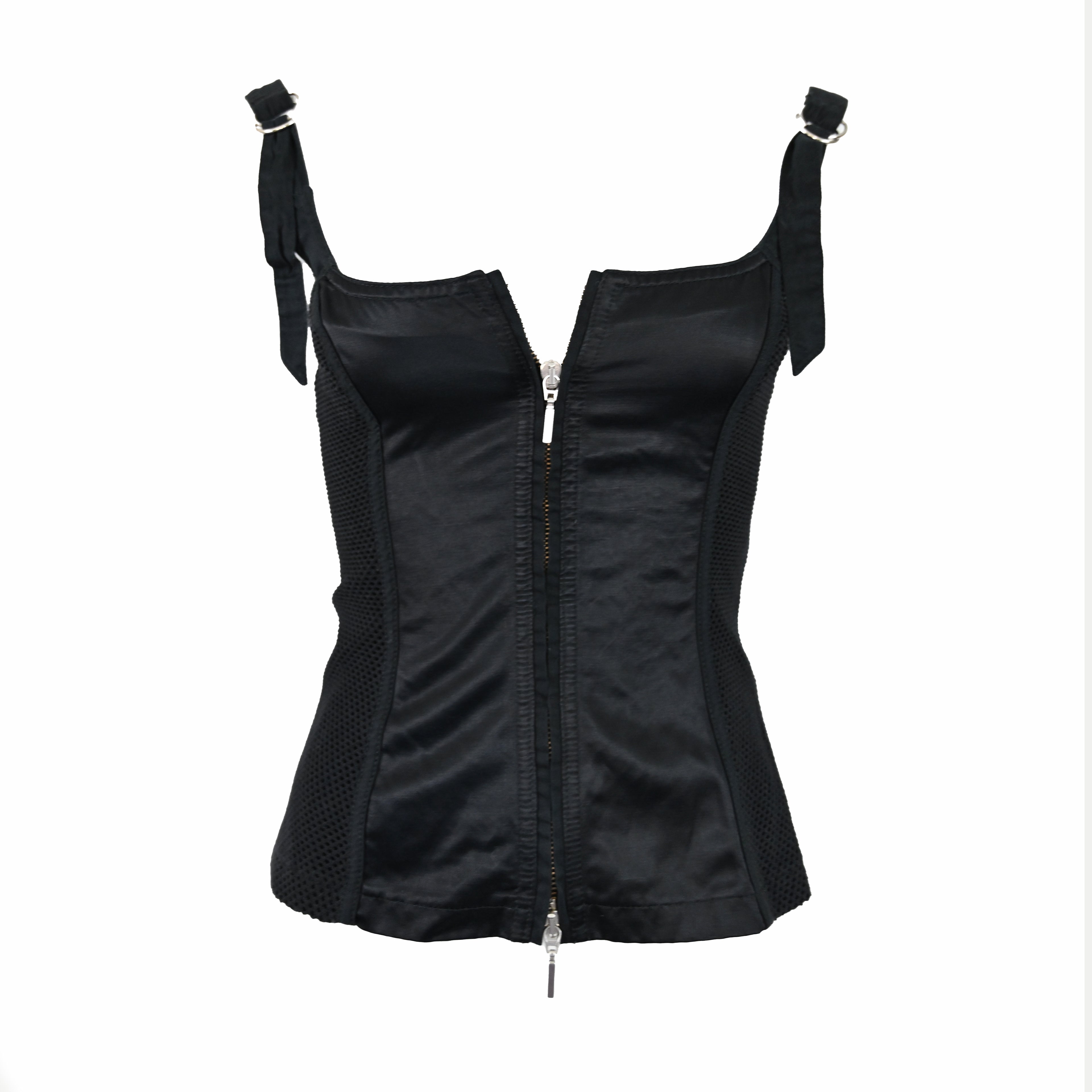 Plein Sud Jeans Satin Bustier Top
