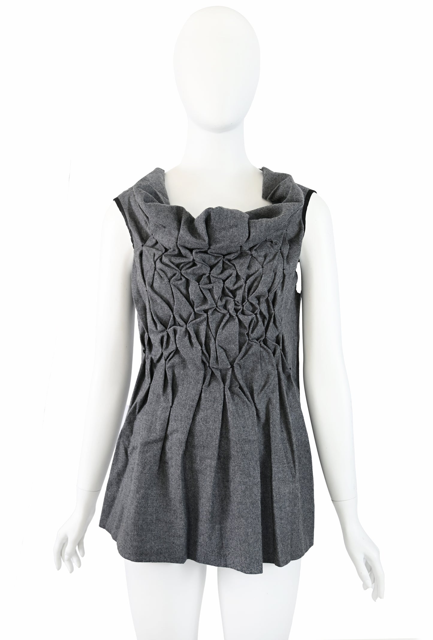 Gary Graham Wool Cinched Blouse