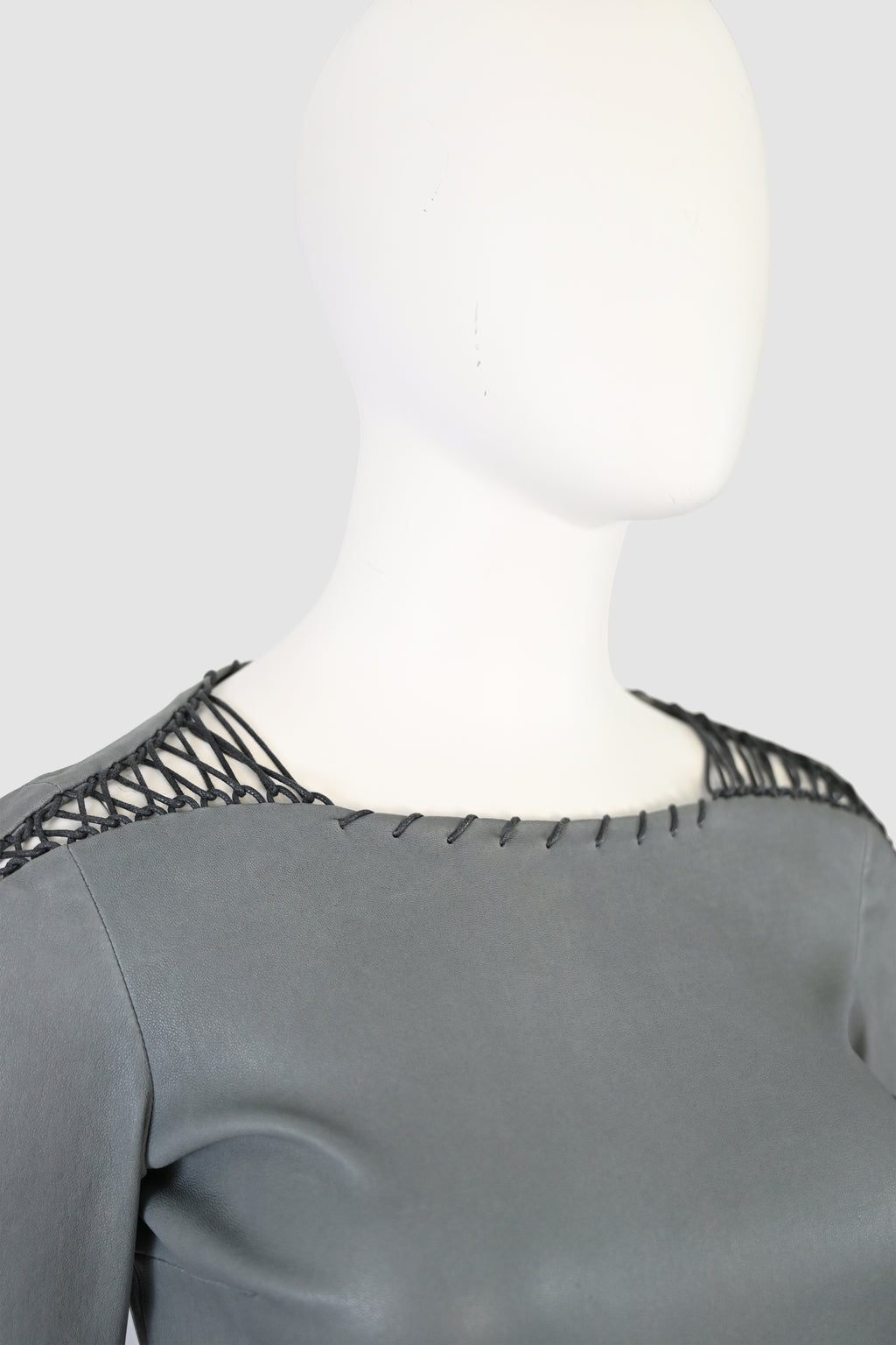 Isabel Marant SS 2014 Leather Shirt with Lacing