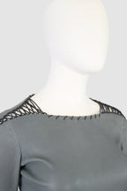 Isabel Marant SS 2014 Leather Shirt with Lacing