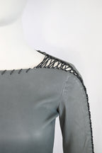 Isabel Marant SS 2014 Leather Shirt with Lacing