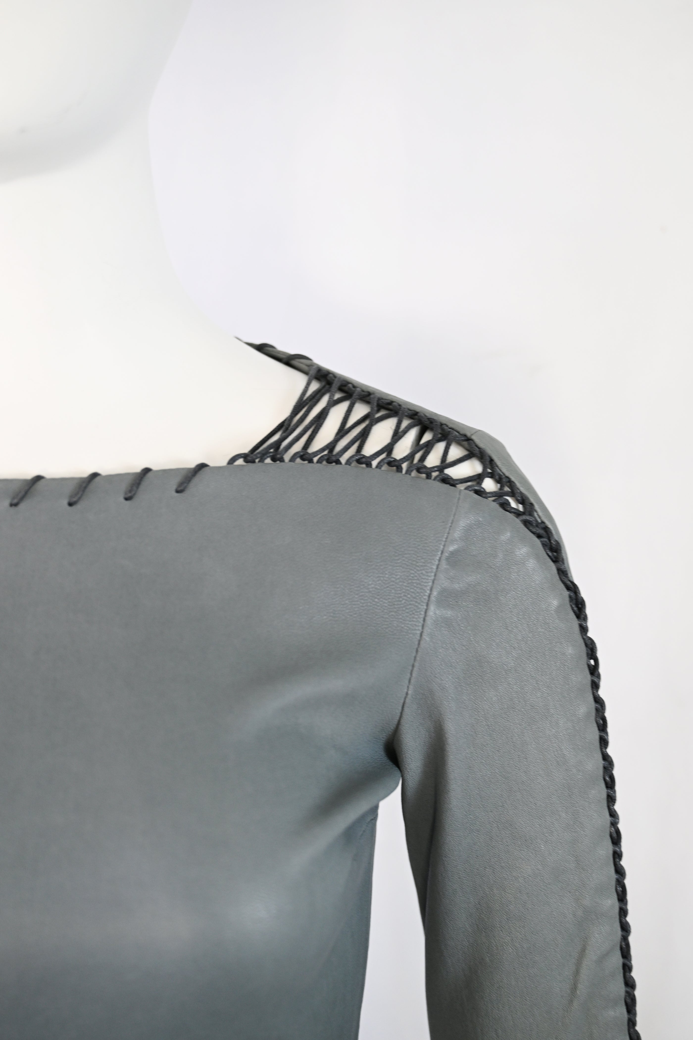 Isabel Marant SS 2014 Leather Shirt with Lacing