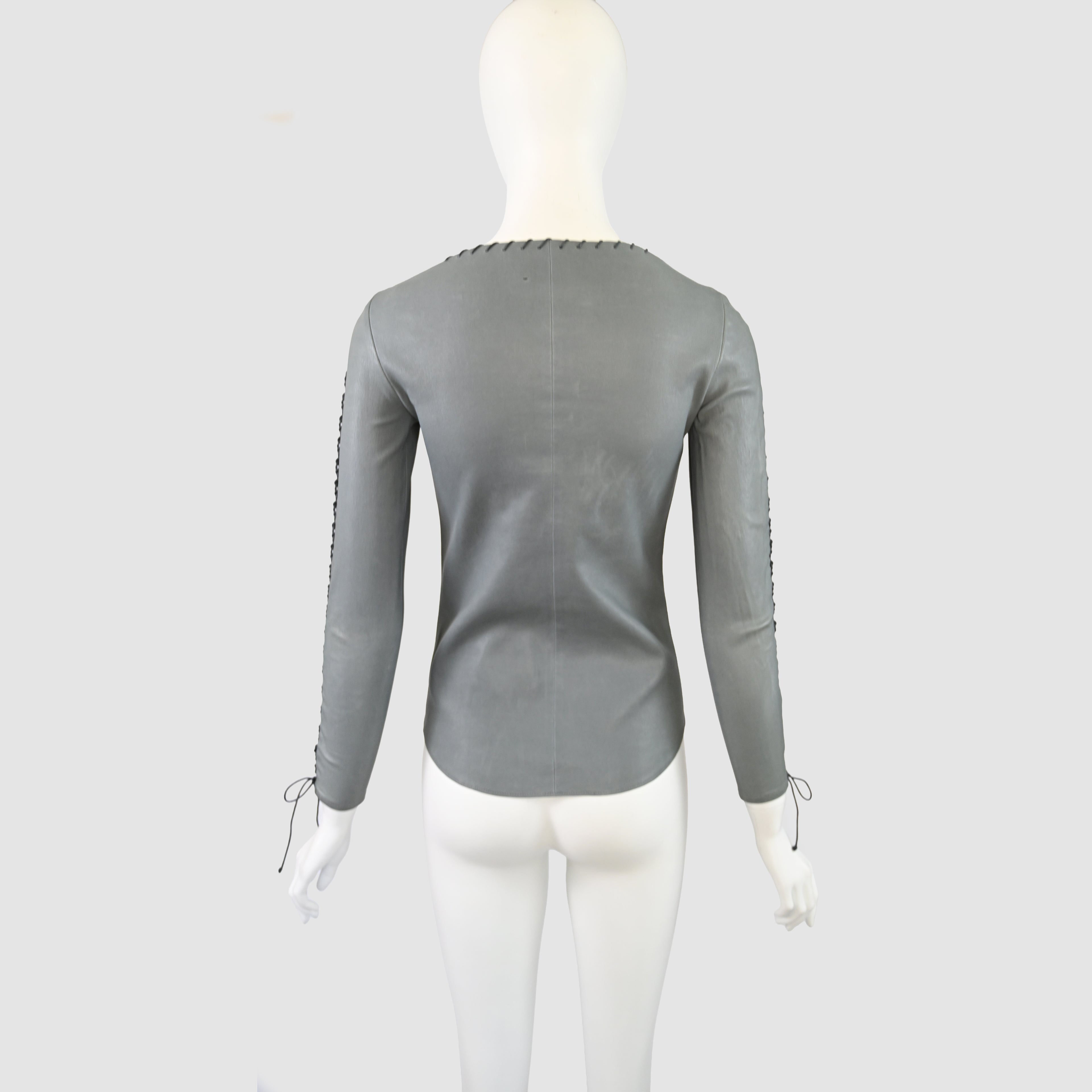 Isabel Marant SS 2014 Leather Shirt with Lacing