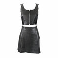 Prada FW 1994 Leather Bustier and Skirt Set