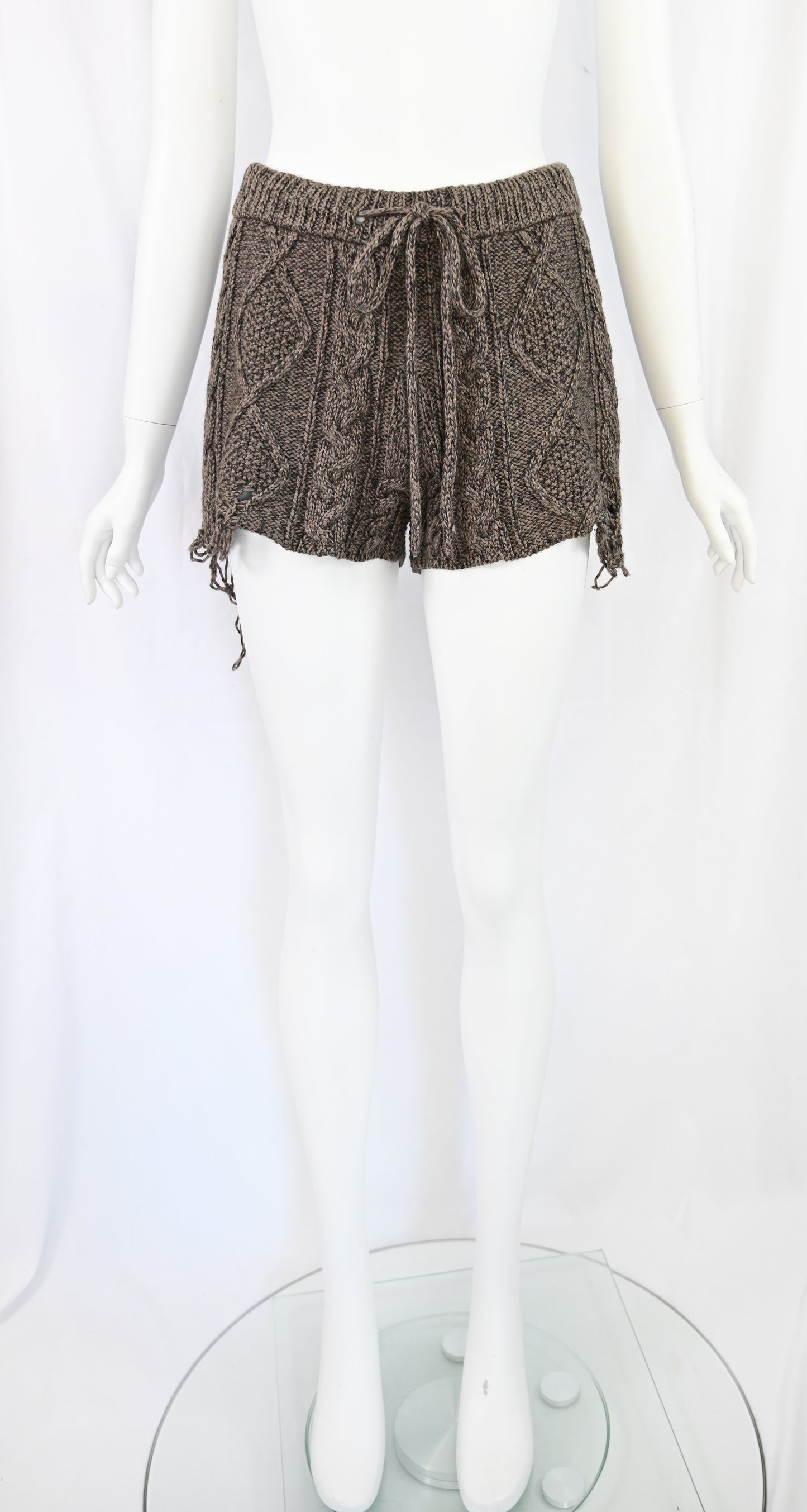 Mihara Yasuhiro Distressed Knit Shorts