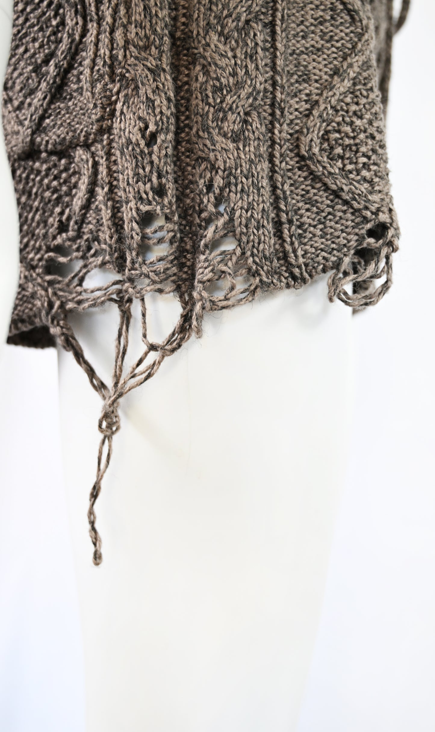 Mihara Yasuhiro Distressed Knit Shorts