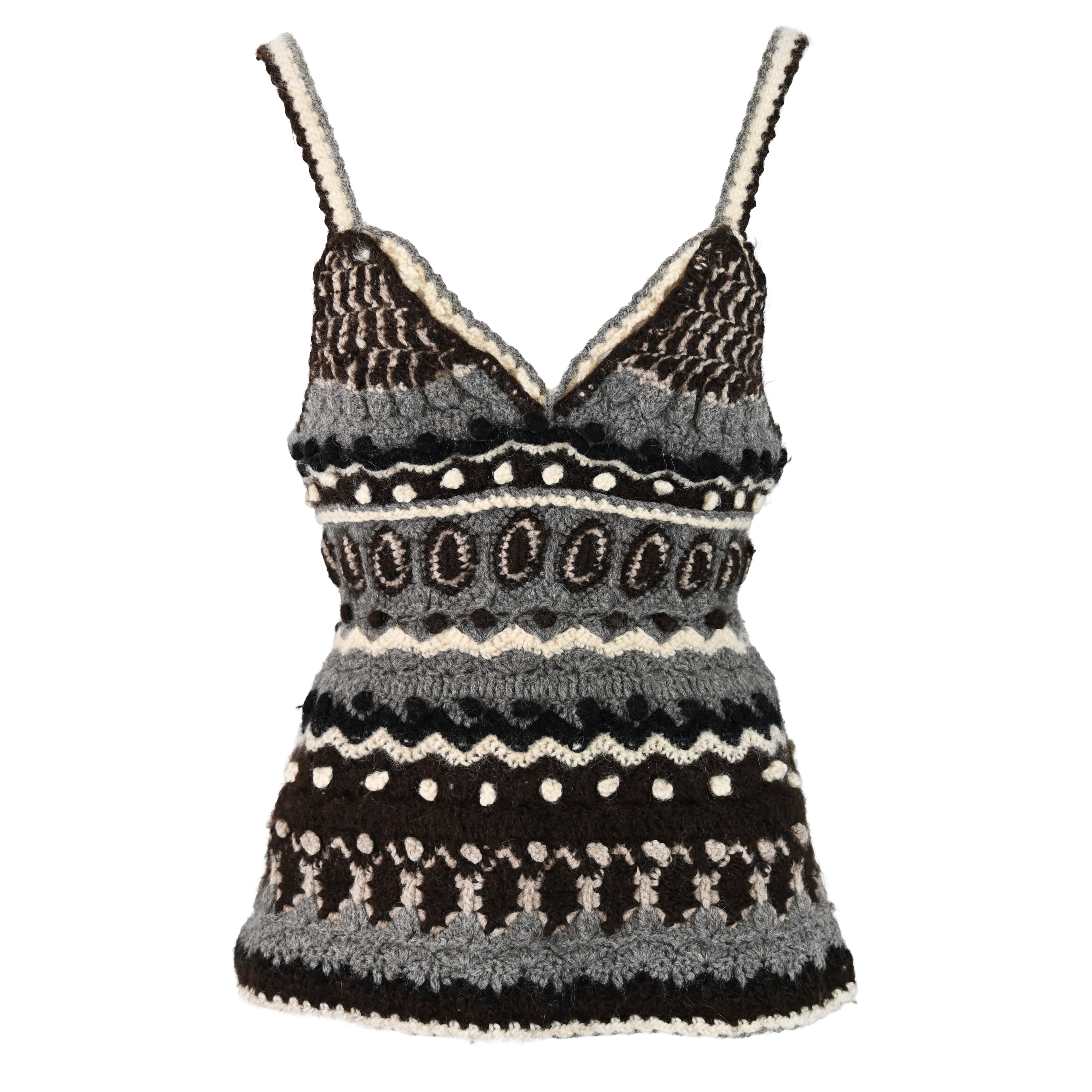 Tao Comme des Garcons 2006 Wool Knit Bustier