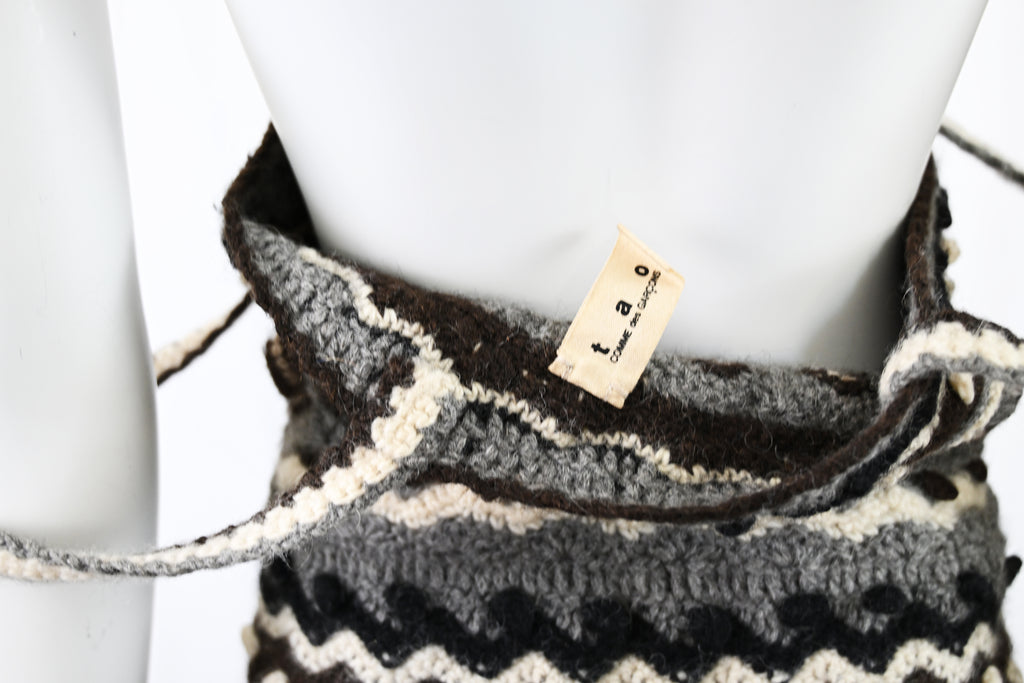 Tao Comme des Garcons 2006 Wool Knit Bustier