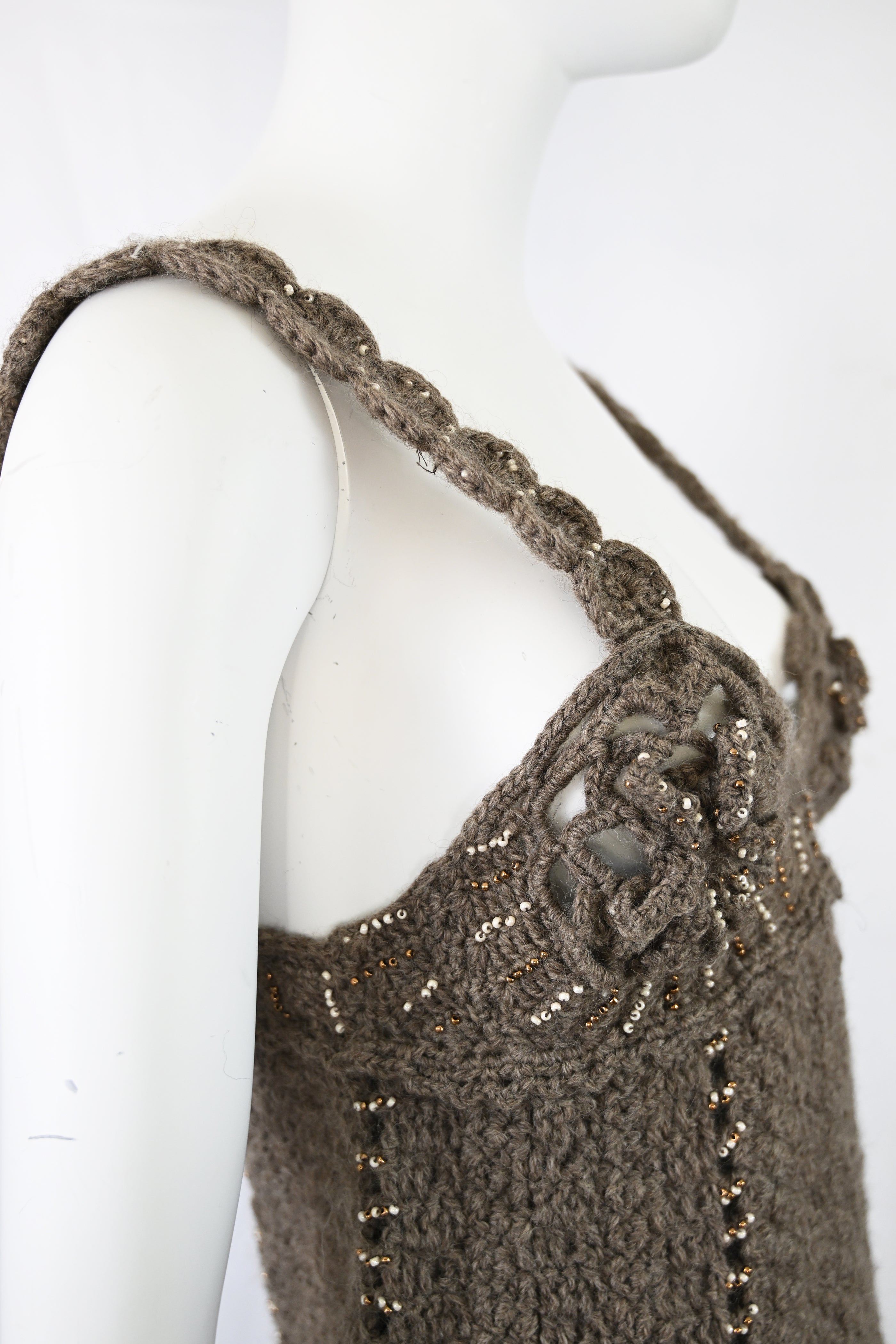 Tao Comme Des Garcons Embellished Wool Tank