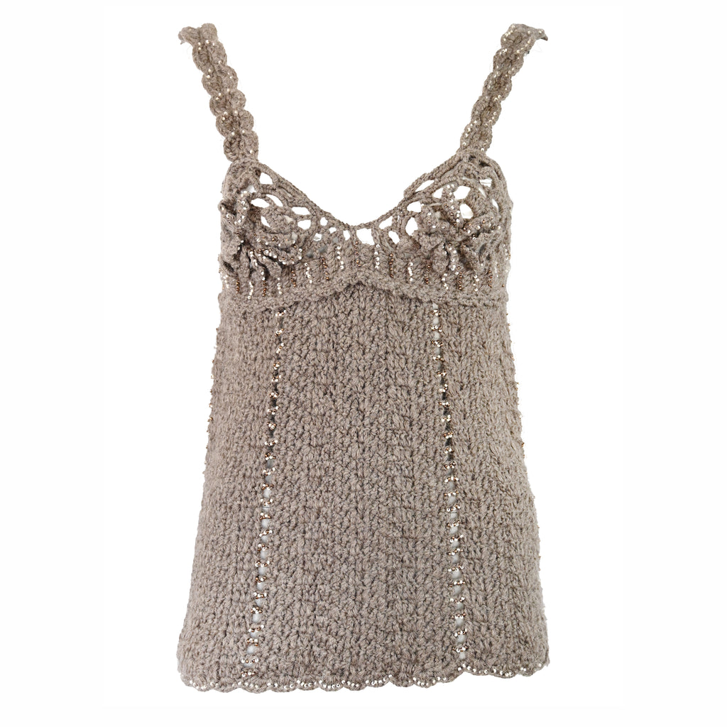 Tao Comme Des Garcons Embellished Wool Tank