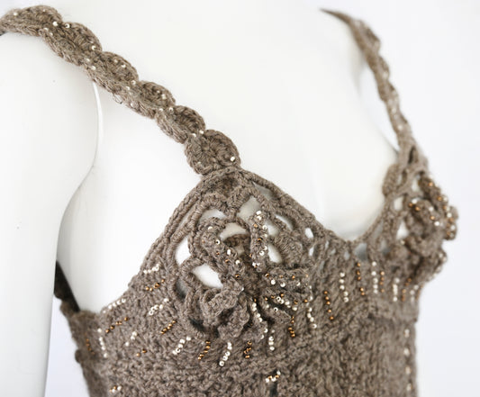 Tao Comme Des Garcons Embellished Wool Tank