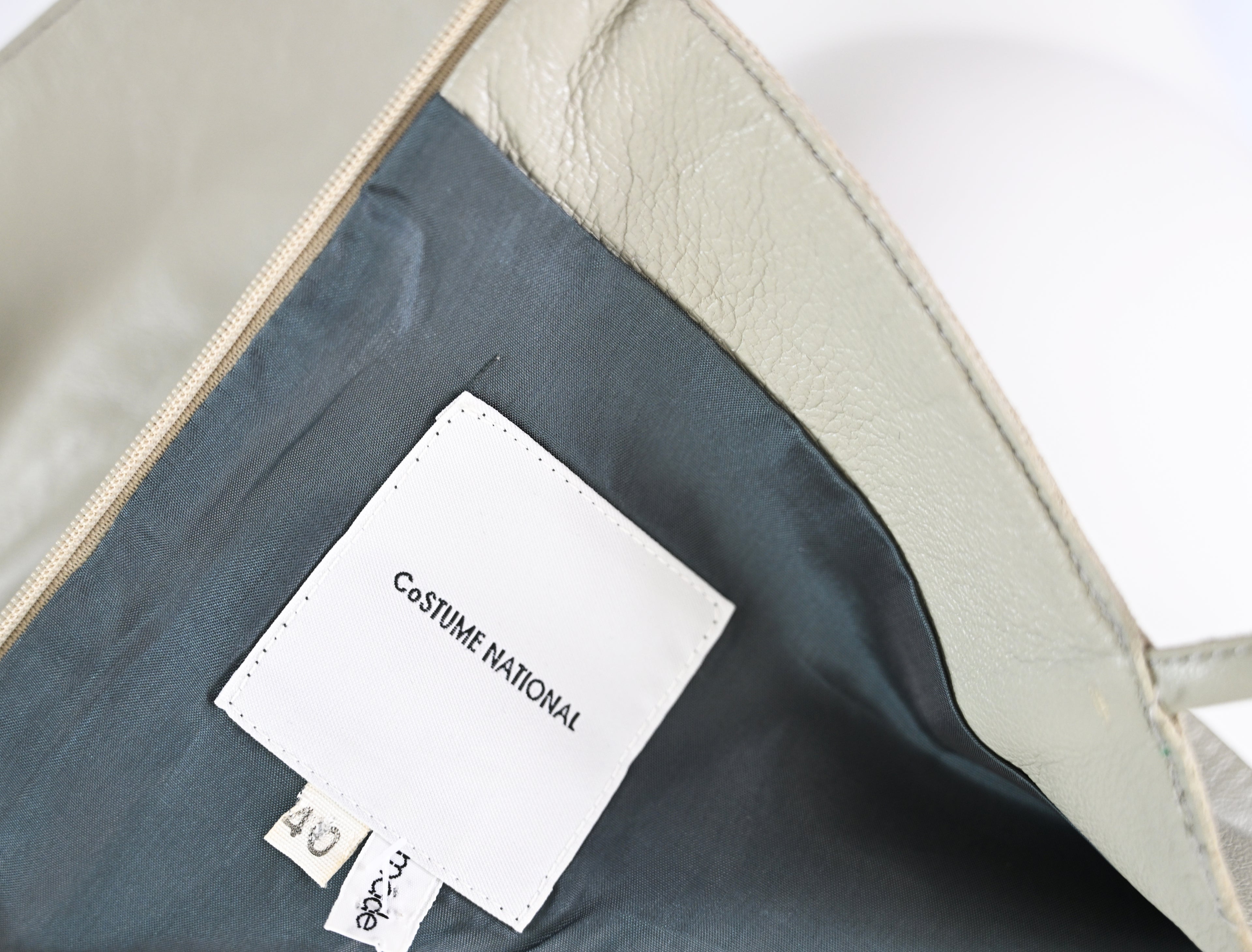 Costume National Leather Tank with Pocket