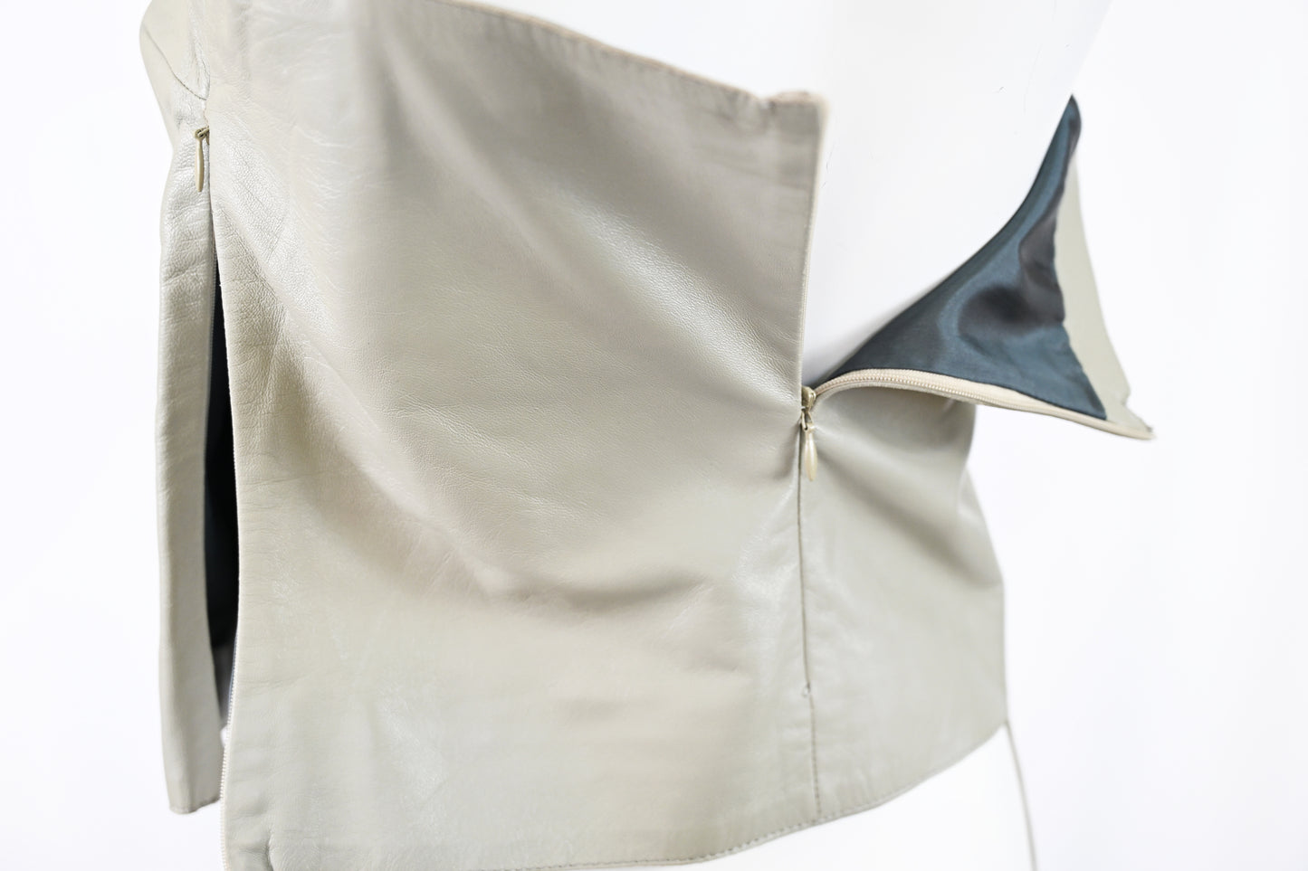 Costume National Leather Tank with Pocket