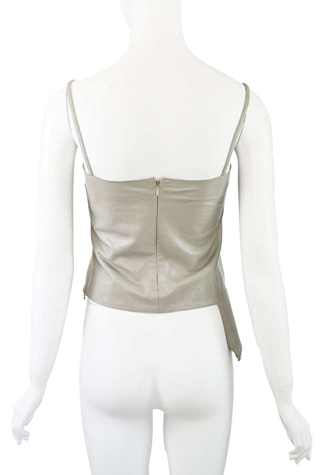 Costume National Leather Tank with Pocket