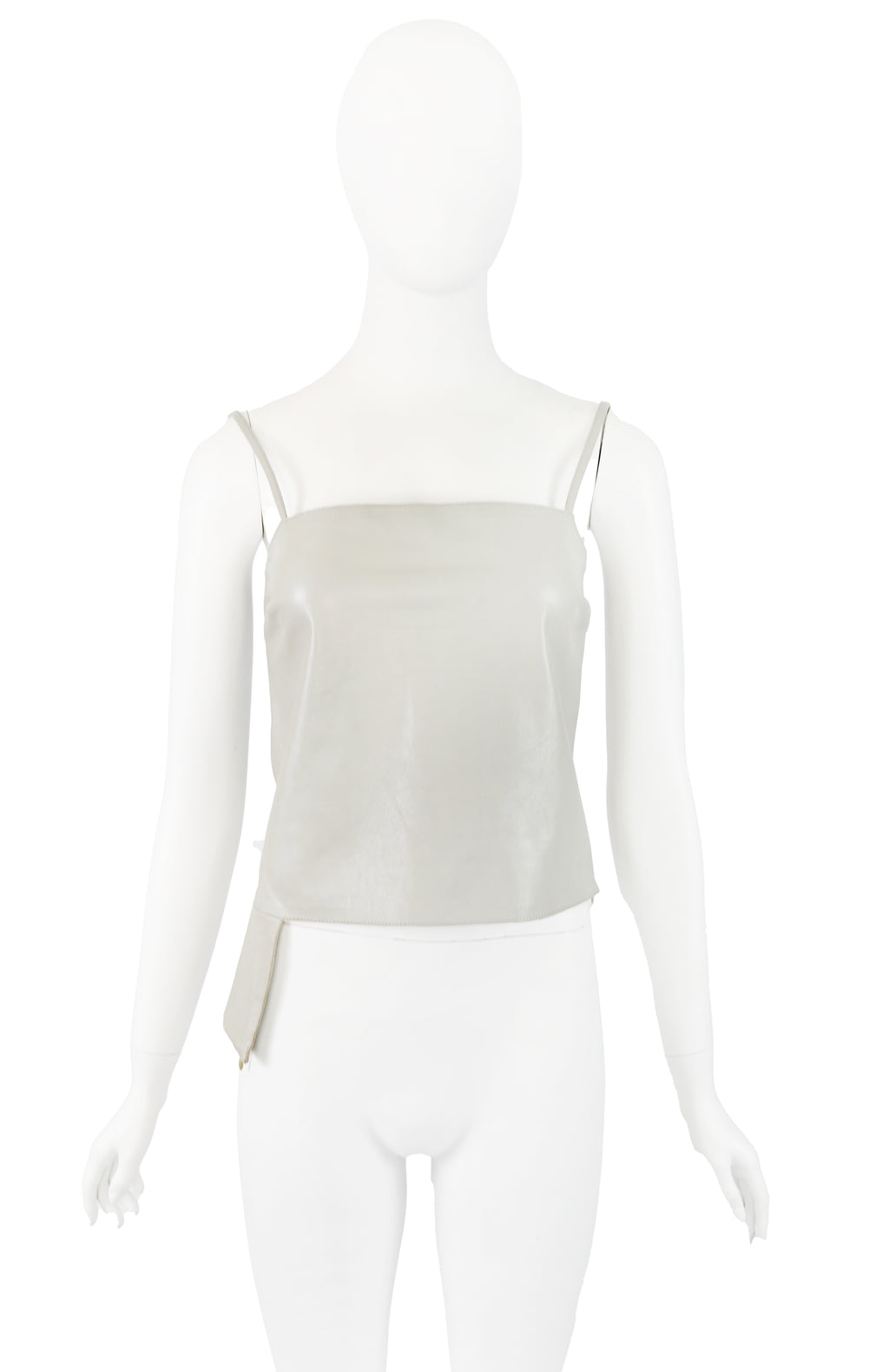 Costume National Leather Tank with Pocket