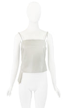 Costume National Leather Tank with Pocket