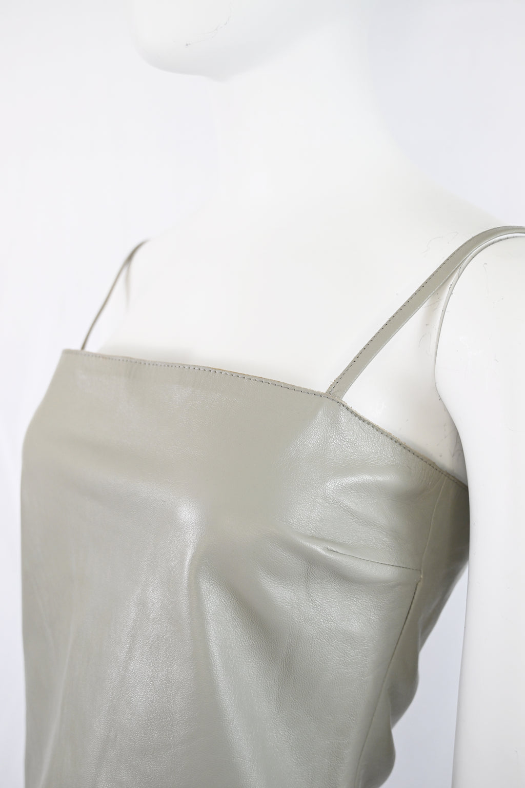 Costume National Leather Tank with Pocket
