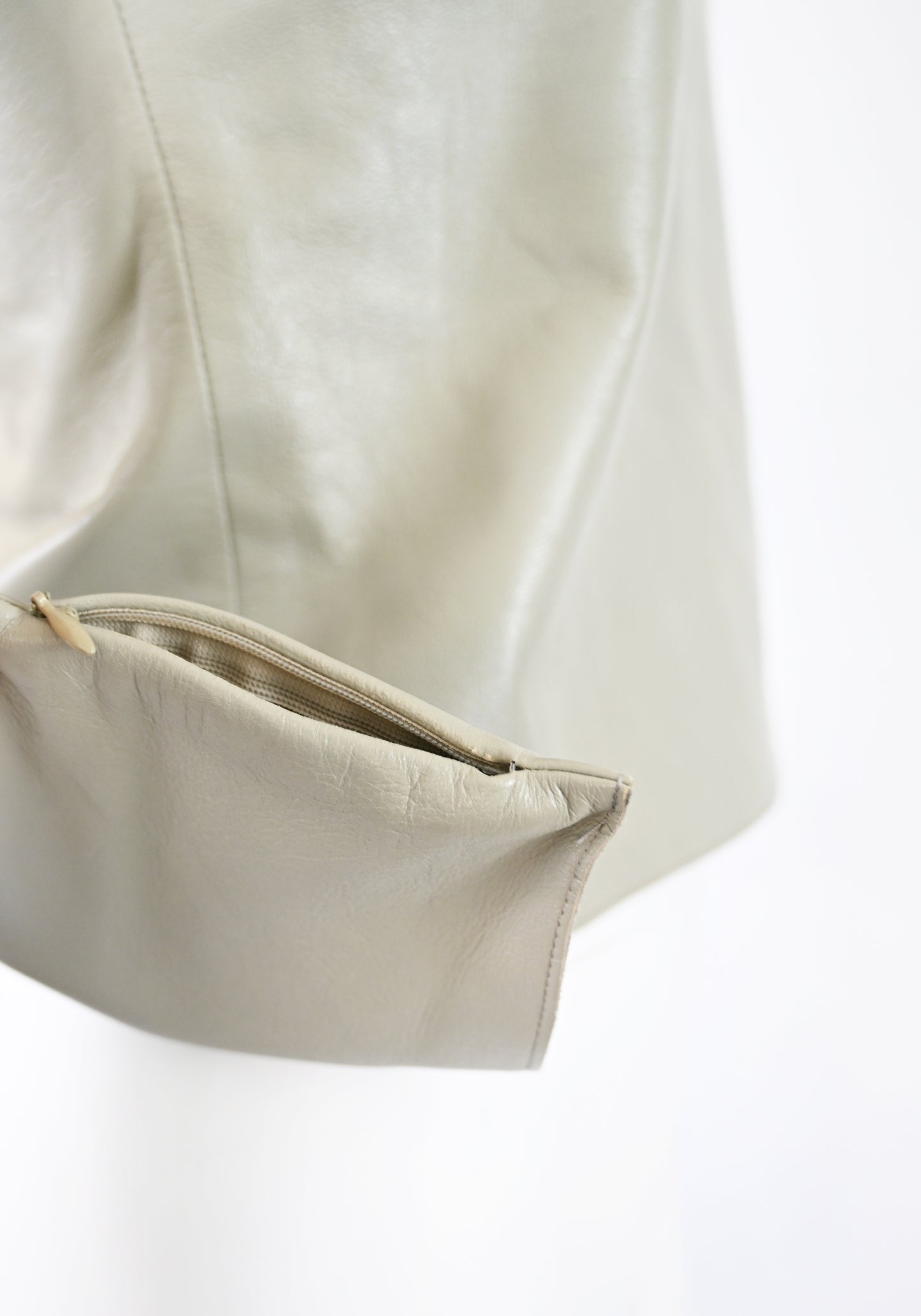 Costume National Leather Tank with Pocket