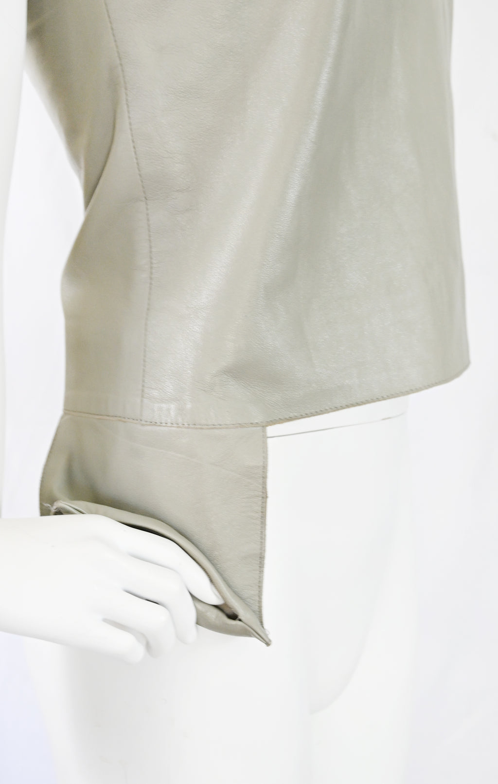 Costume National Leather Tank with Pocket