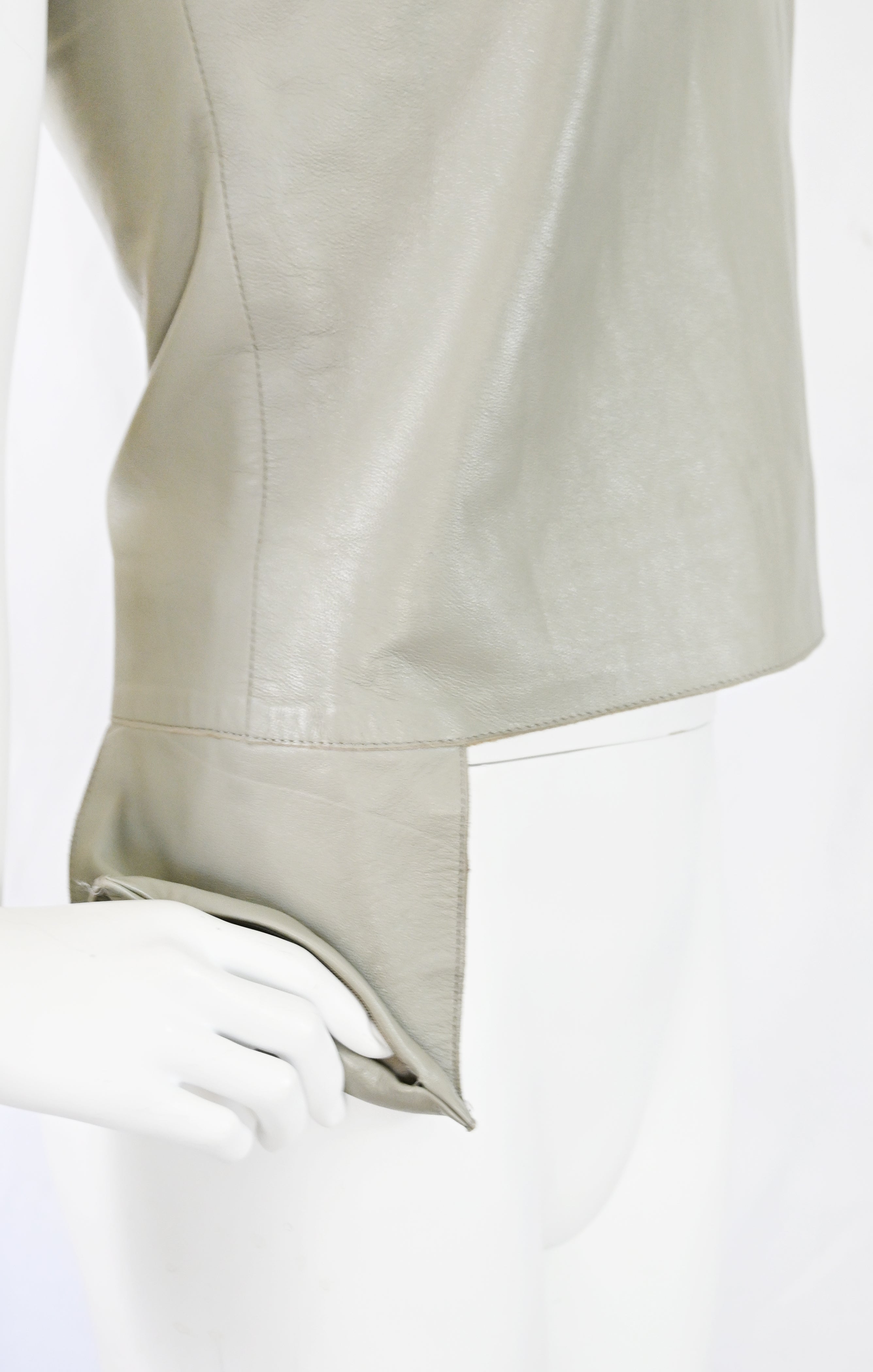 Costume National Leather Tank with Pocket