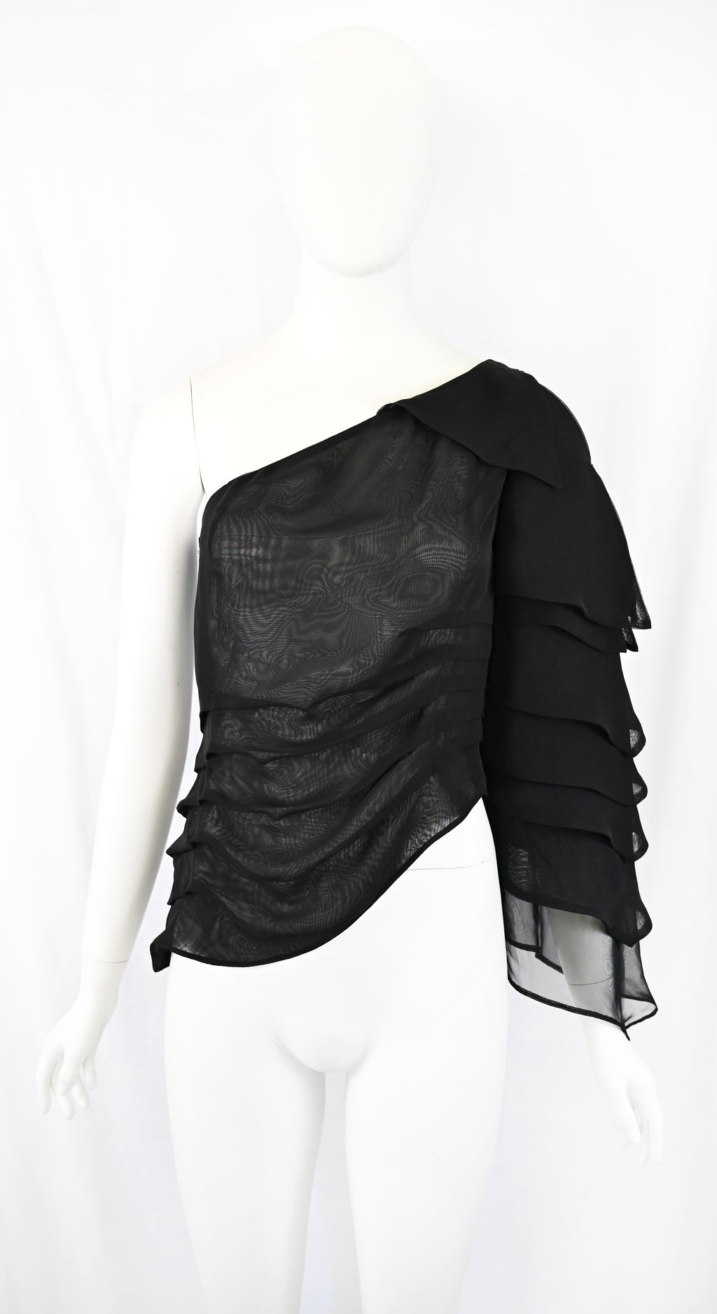 Paablo Nevada One Sleeve Tiered Blouse