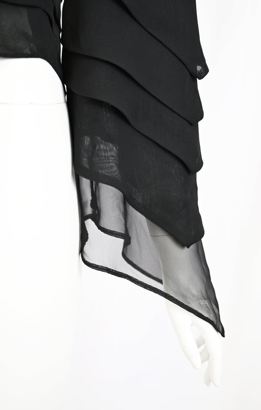 Paablo Nevada One Sleeve Tiered Blouse