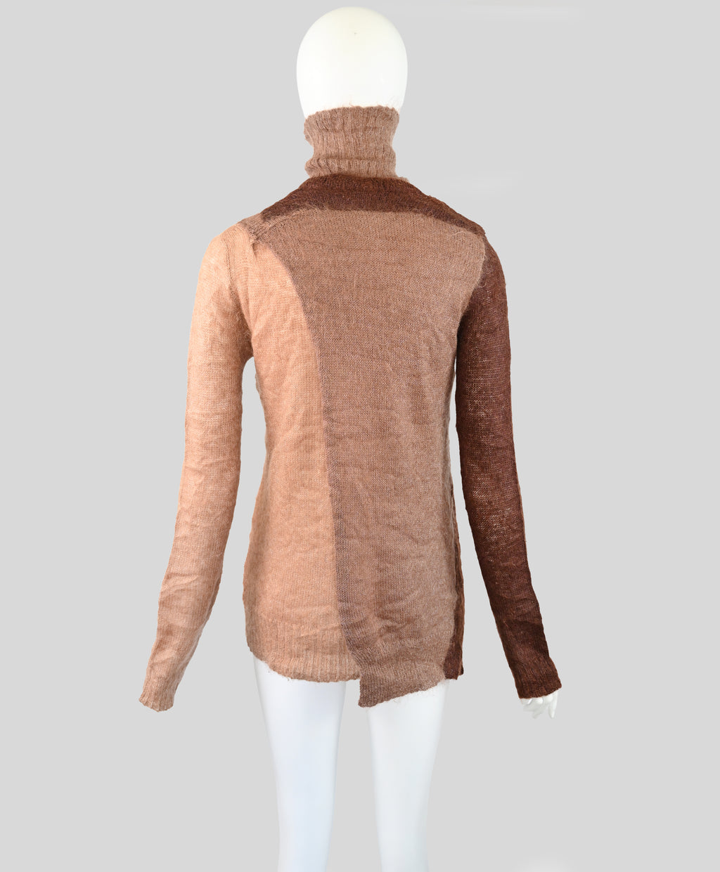 Triptych Mohair Asymmetric Layered Sweater