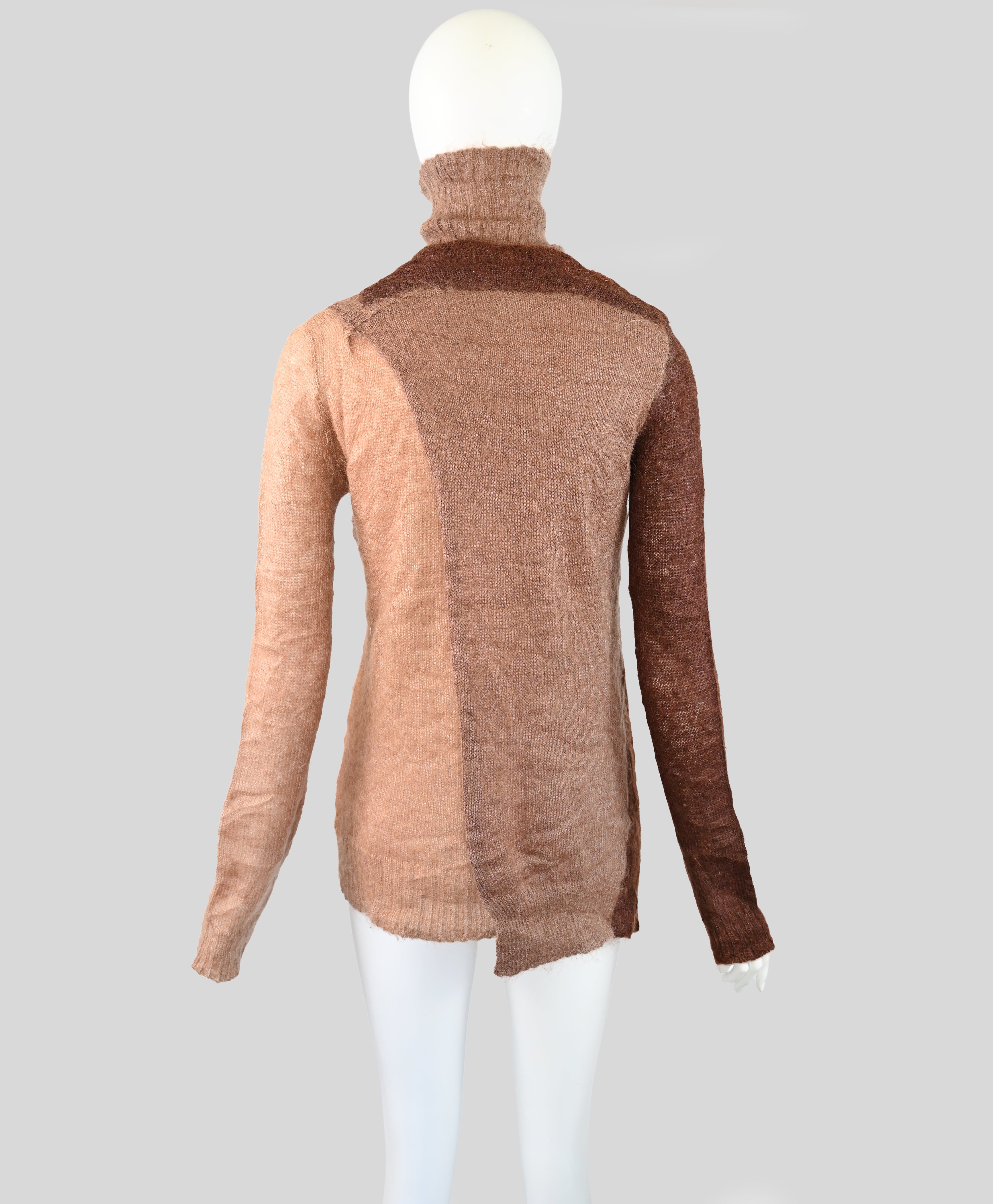 Triptych Mohair Asymmetric Layered Sweater